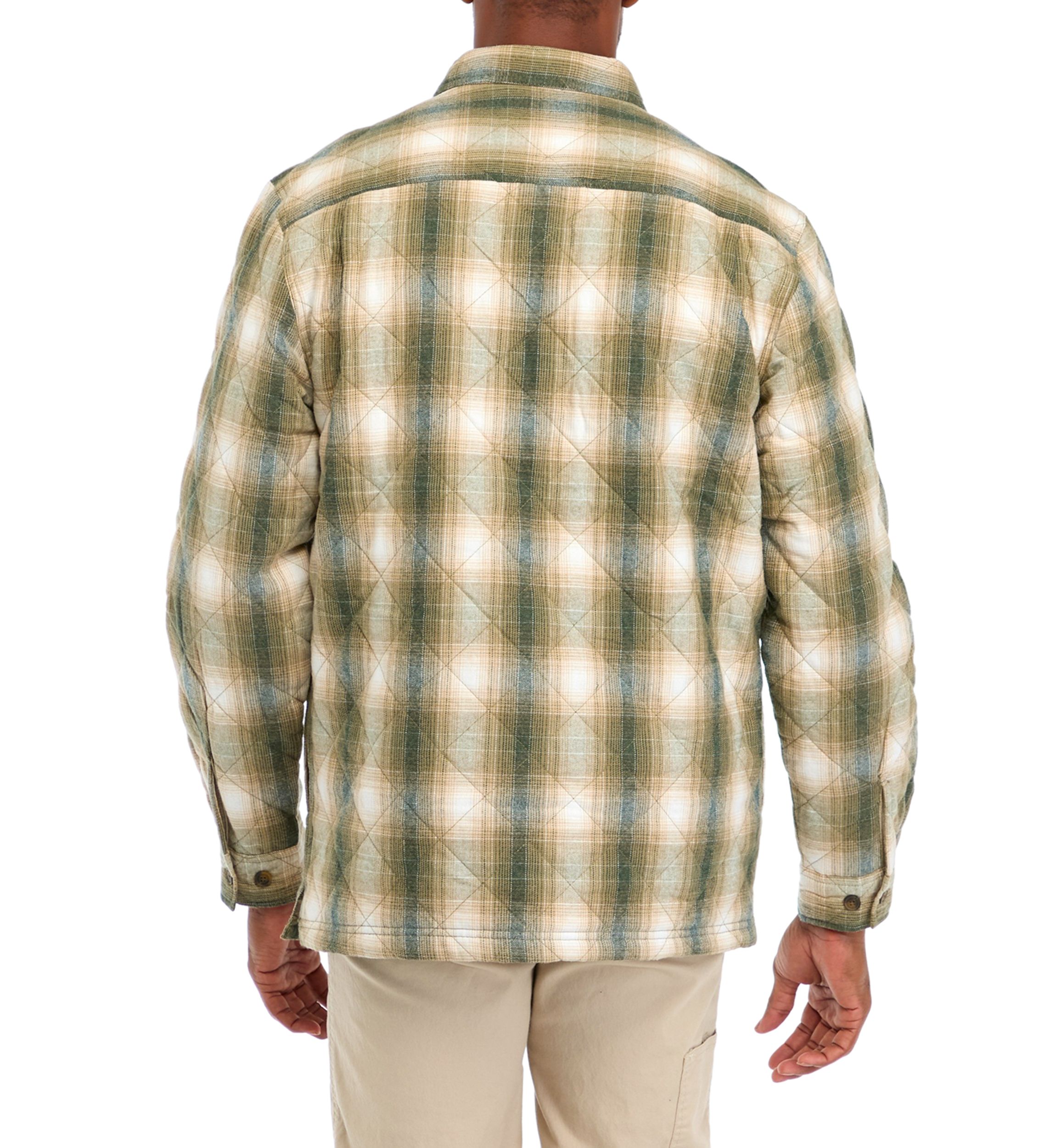 Mens Quilted Shirt Jacket 