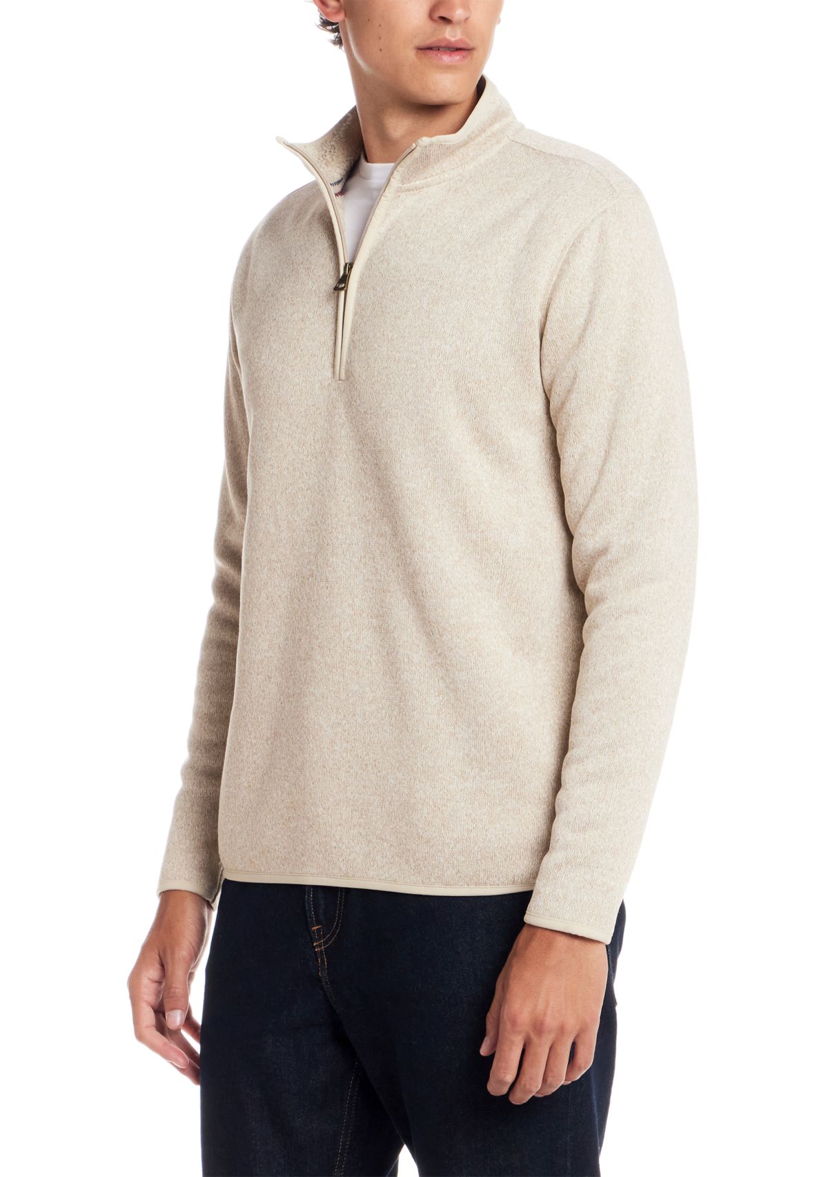 Men’s Sherpa Lined Quarter Zip Sweater Fleece