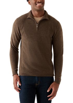 Weatherproof Vintage Men's Textured 1/4 Zip Sweater, 2XL