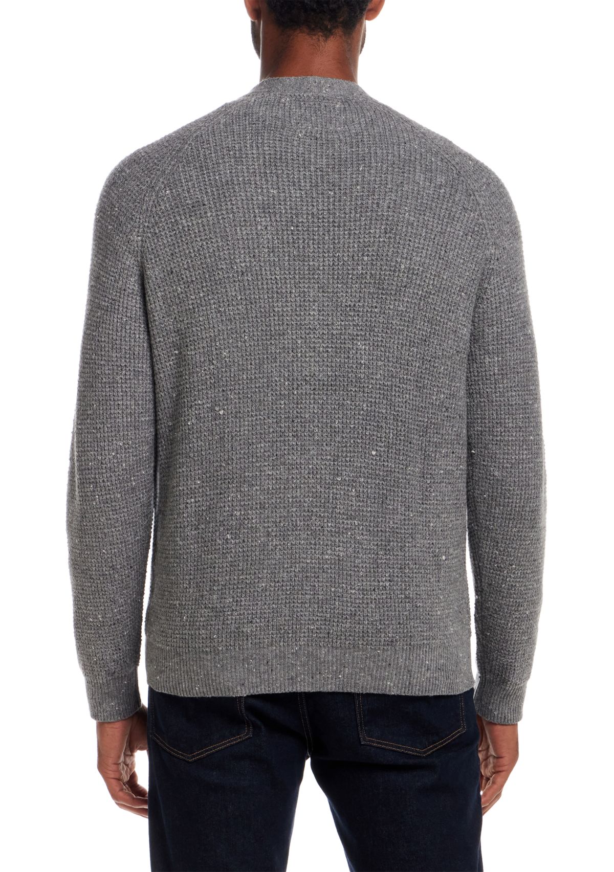 Mens Waffle Donegal Cardigan 