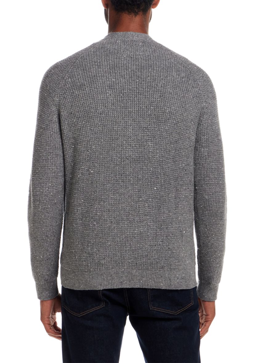 Mens Waffle Donegal Cardigan 
