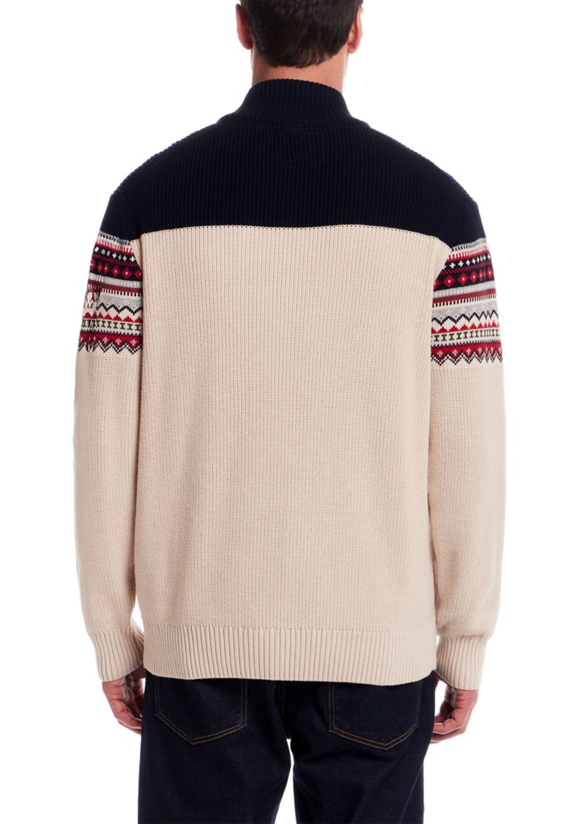 Mens Maine Quarter Zip Sweater