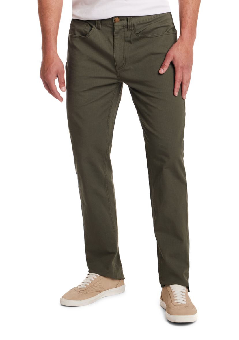  Mens Stretch Cotton Ribstop 5 Pocket Pants