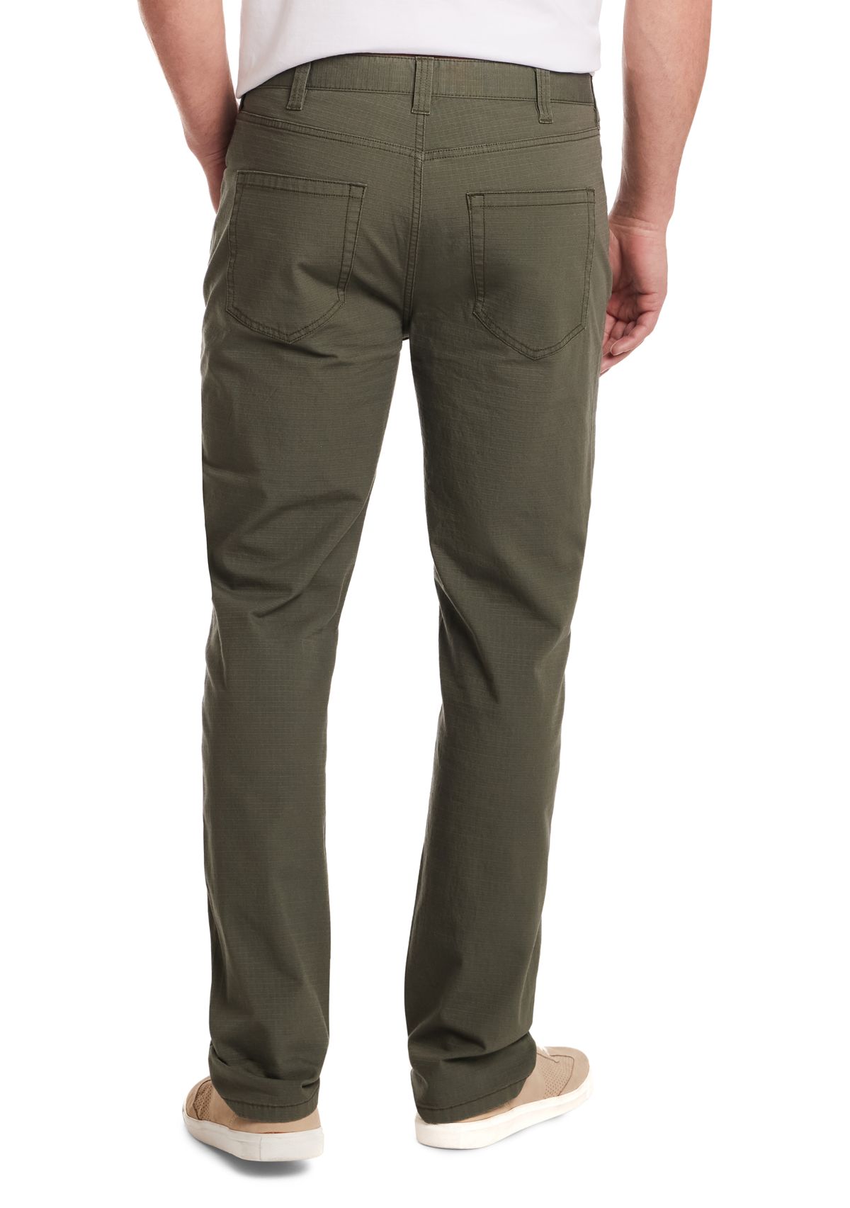  Mens Stretch Cotton Ribstop 5 Pocket Pants