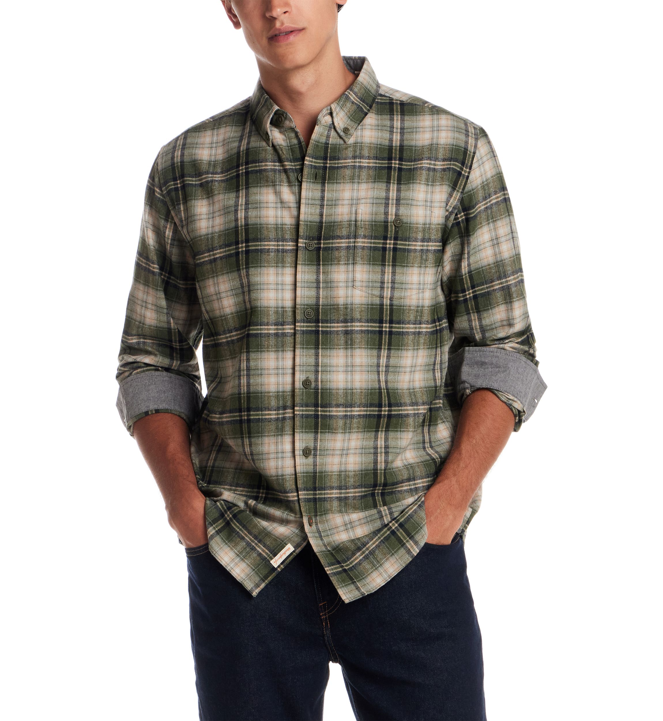 Mens Printed Flannel Shirt