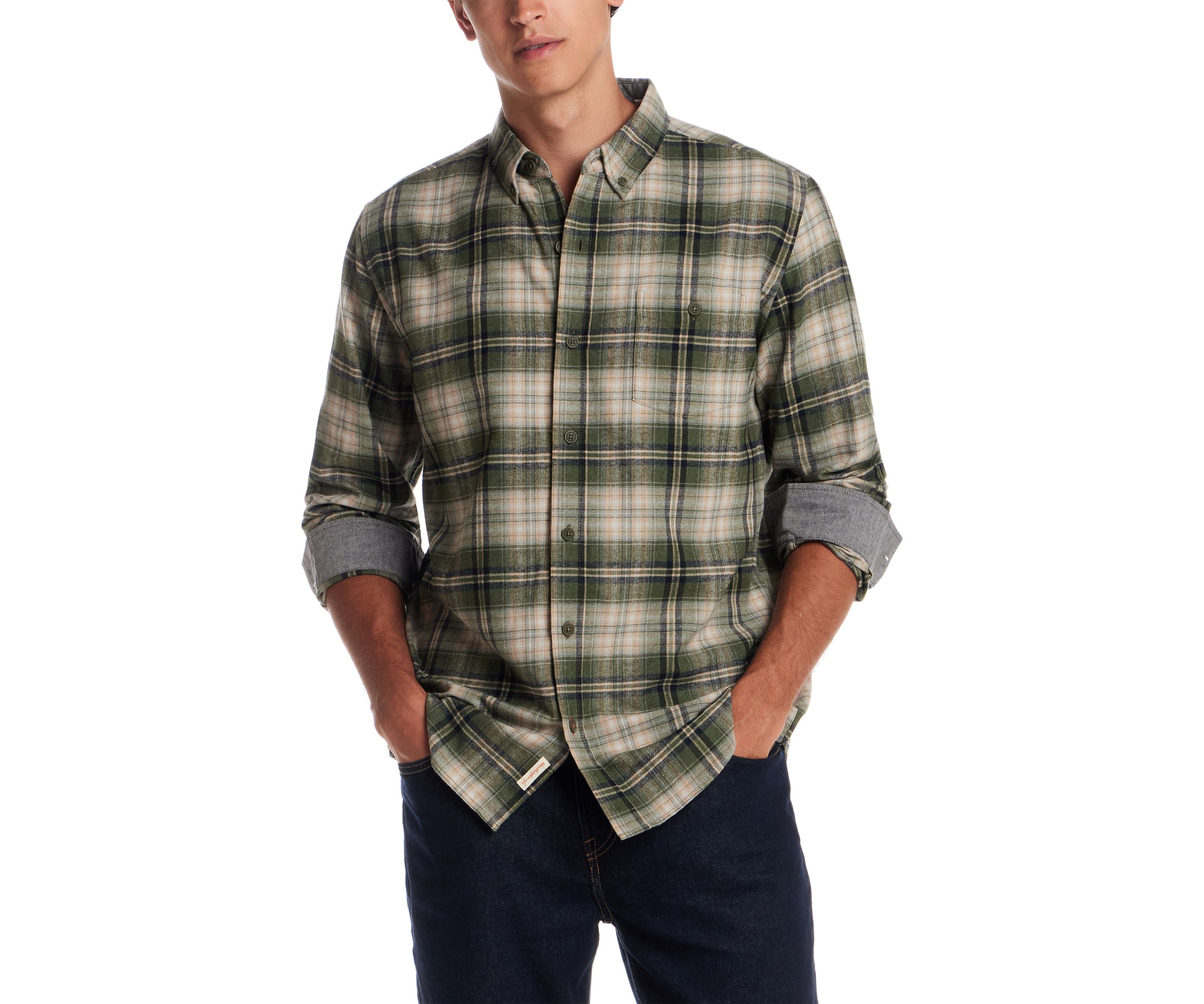 Mens Printed Flannel Shirt