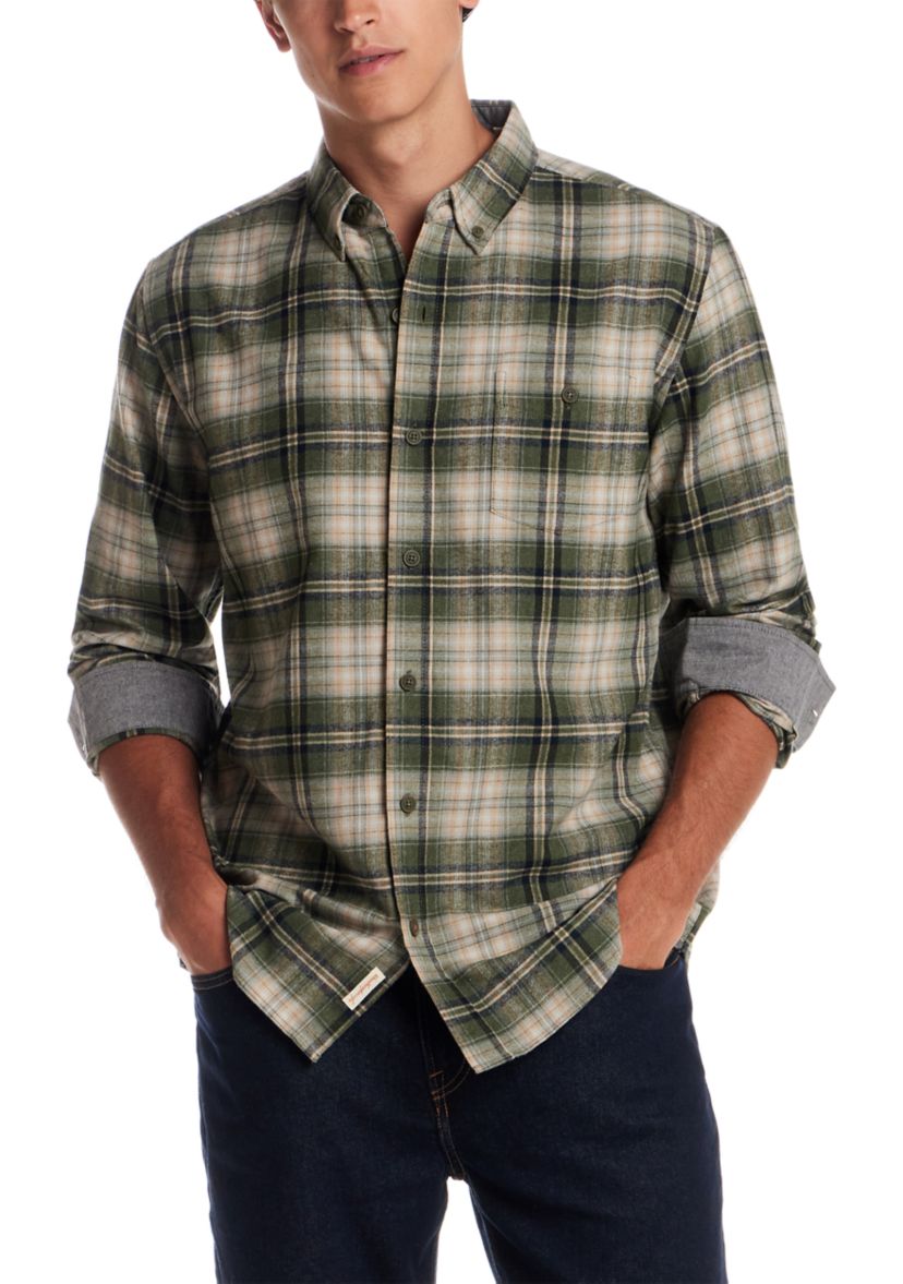 Mens Printed Flannel Shirt