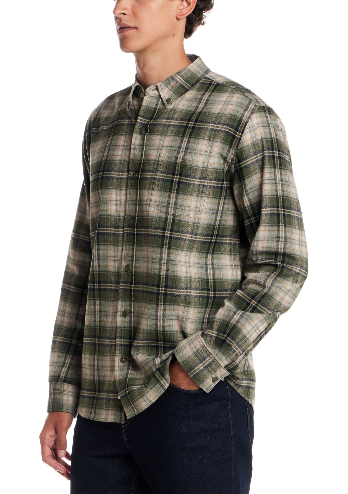 Mens Printed Flannel Shirt