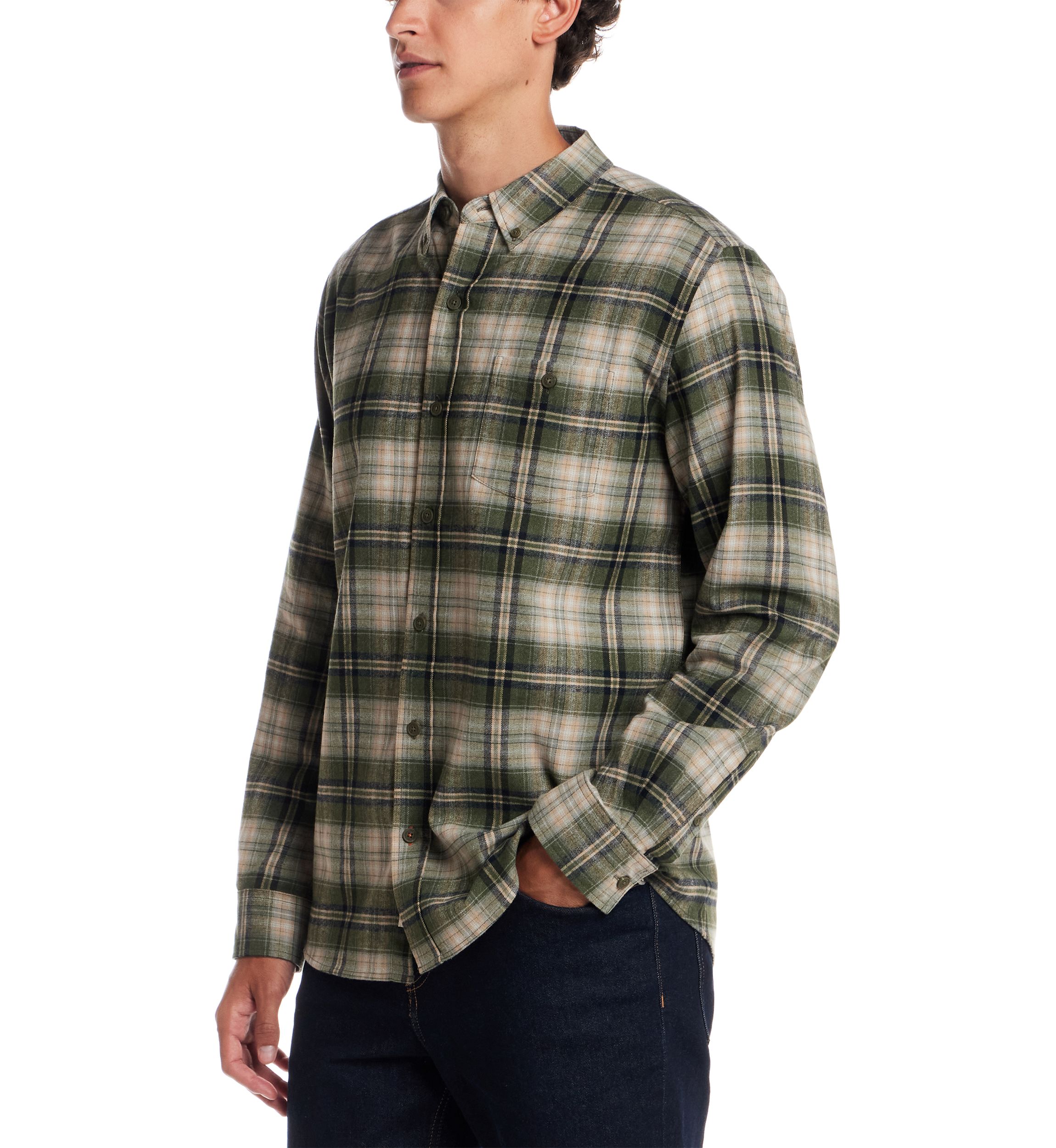 Mens Printed Flannel Shirt