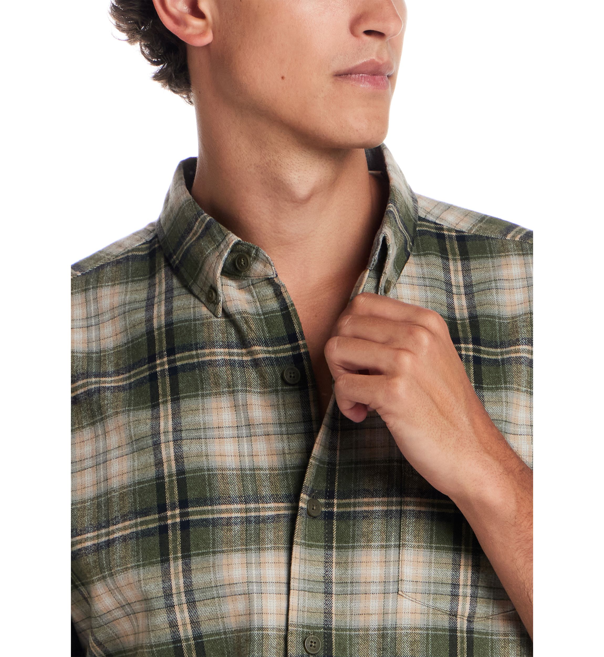 Mens Printed Flannel Shirt