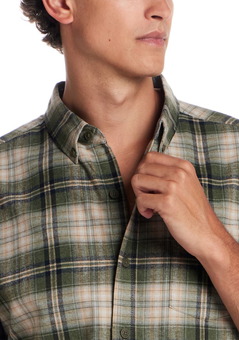 Mens Printed Flannel Shirt
