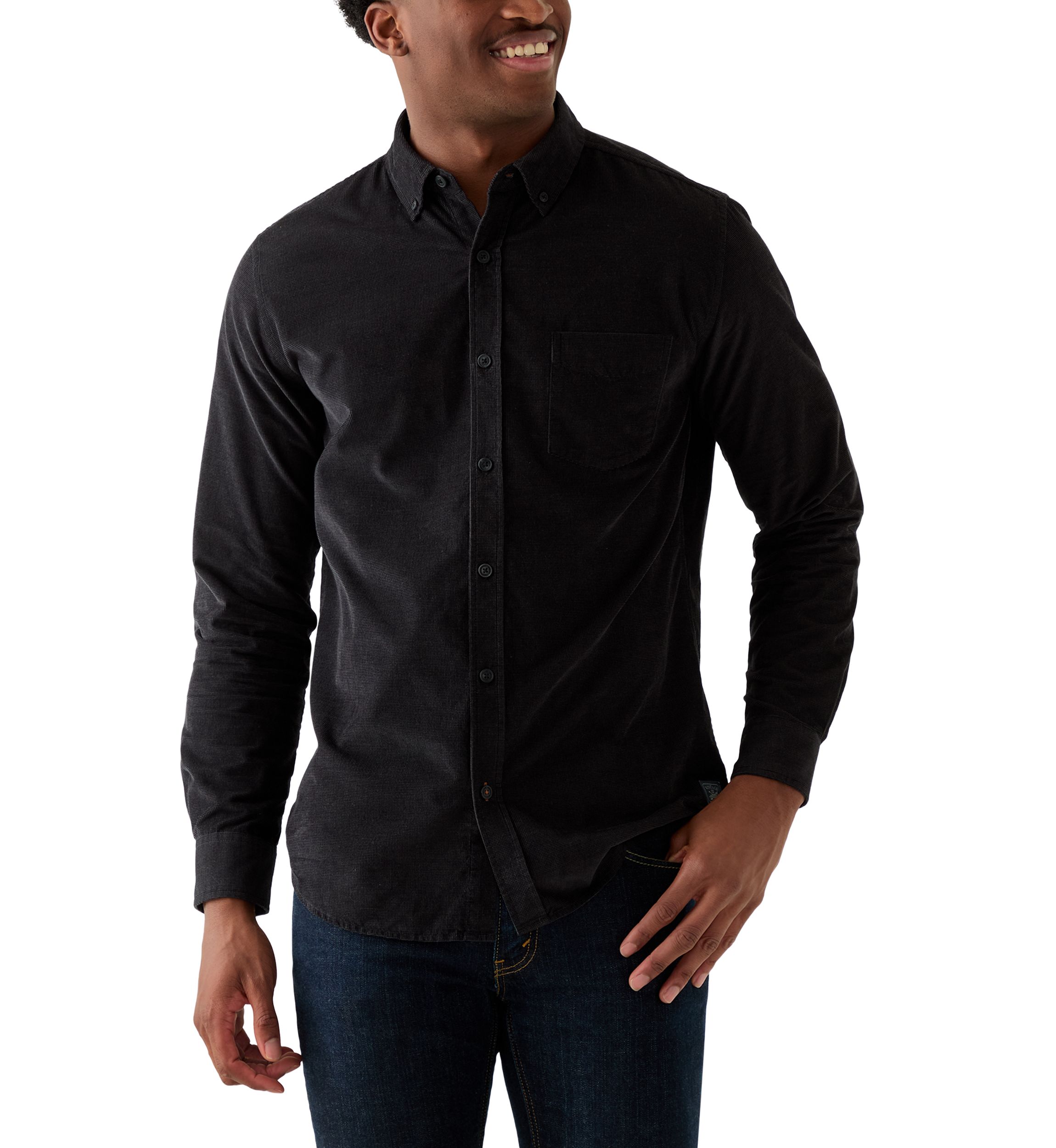 Mens Solid Corduroy Shirt