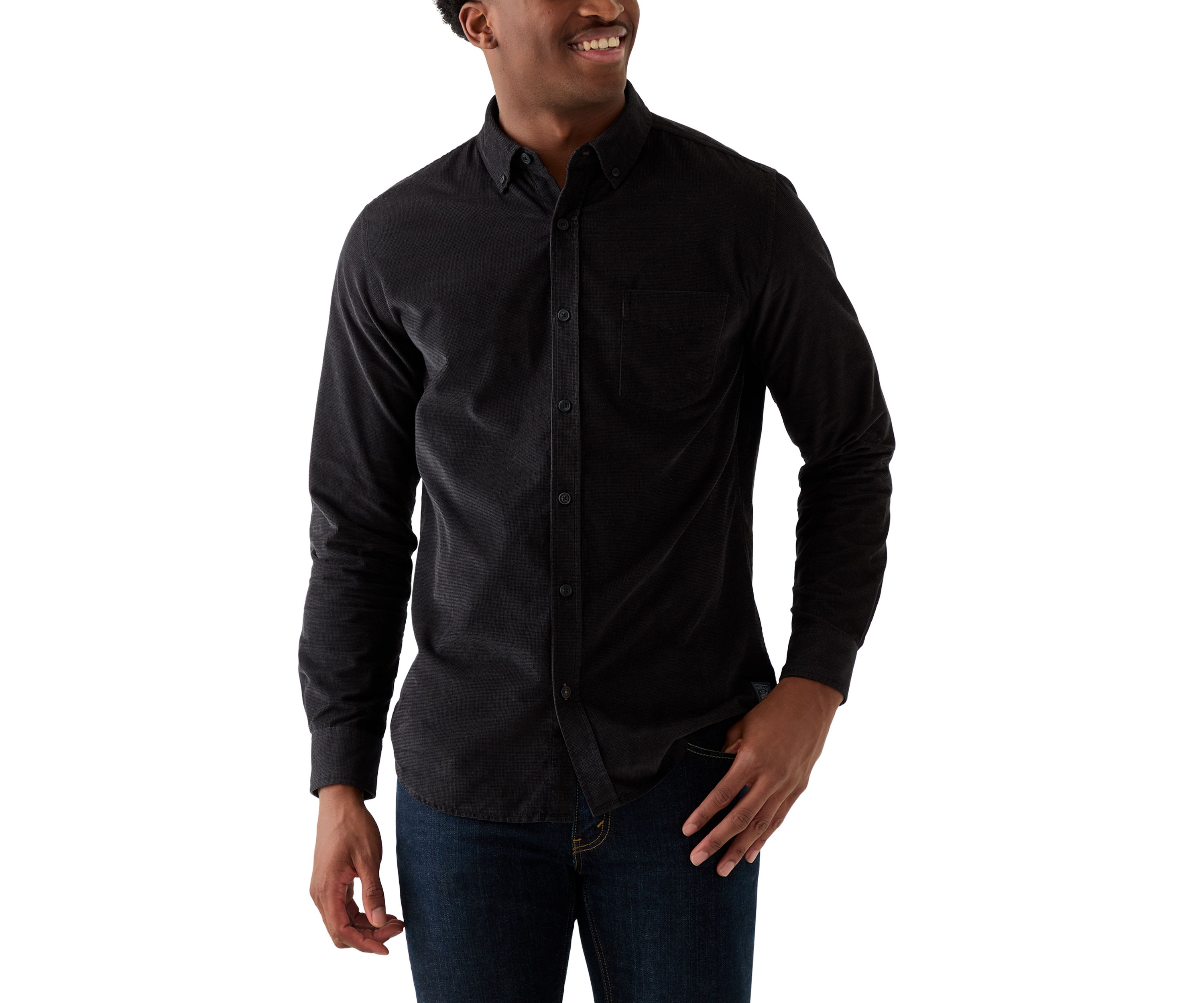 Mens Solid Corduroy Shirt
