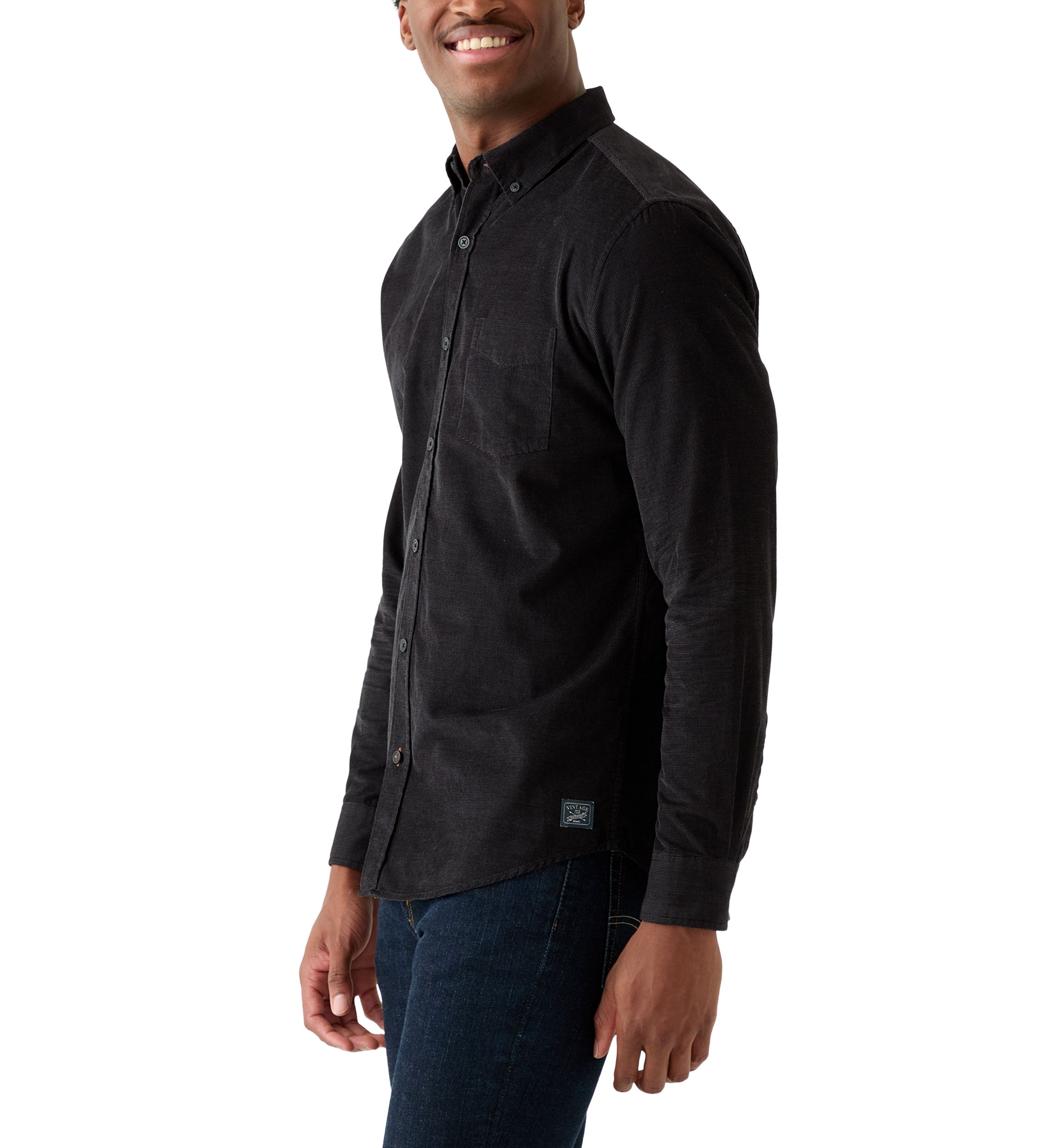 Mens Solid Corduroy Shirt