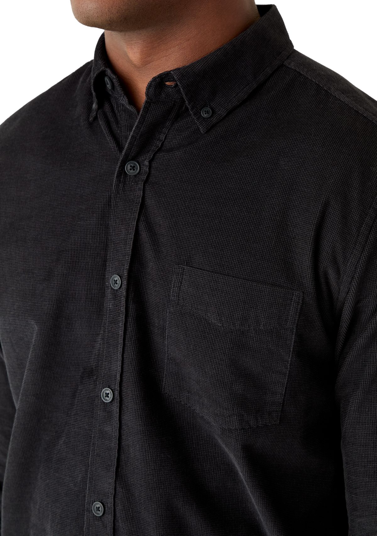 Mens Solid Corduroy Shirt