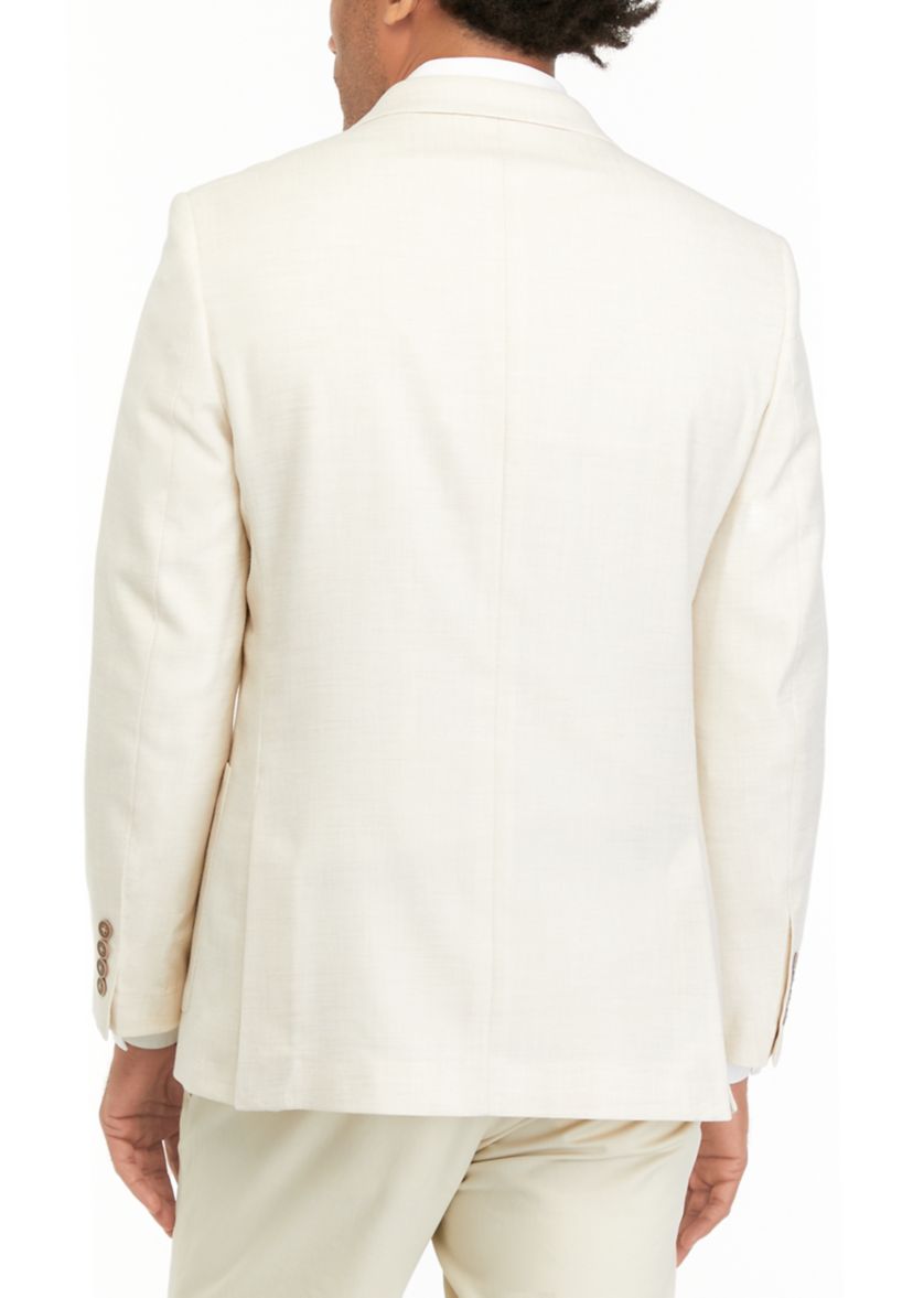 Mens Solid Textured Sport Coat