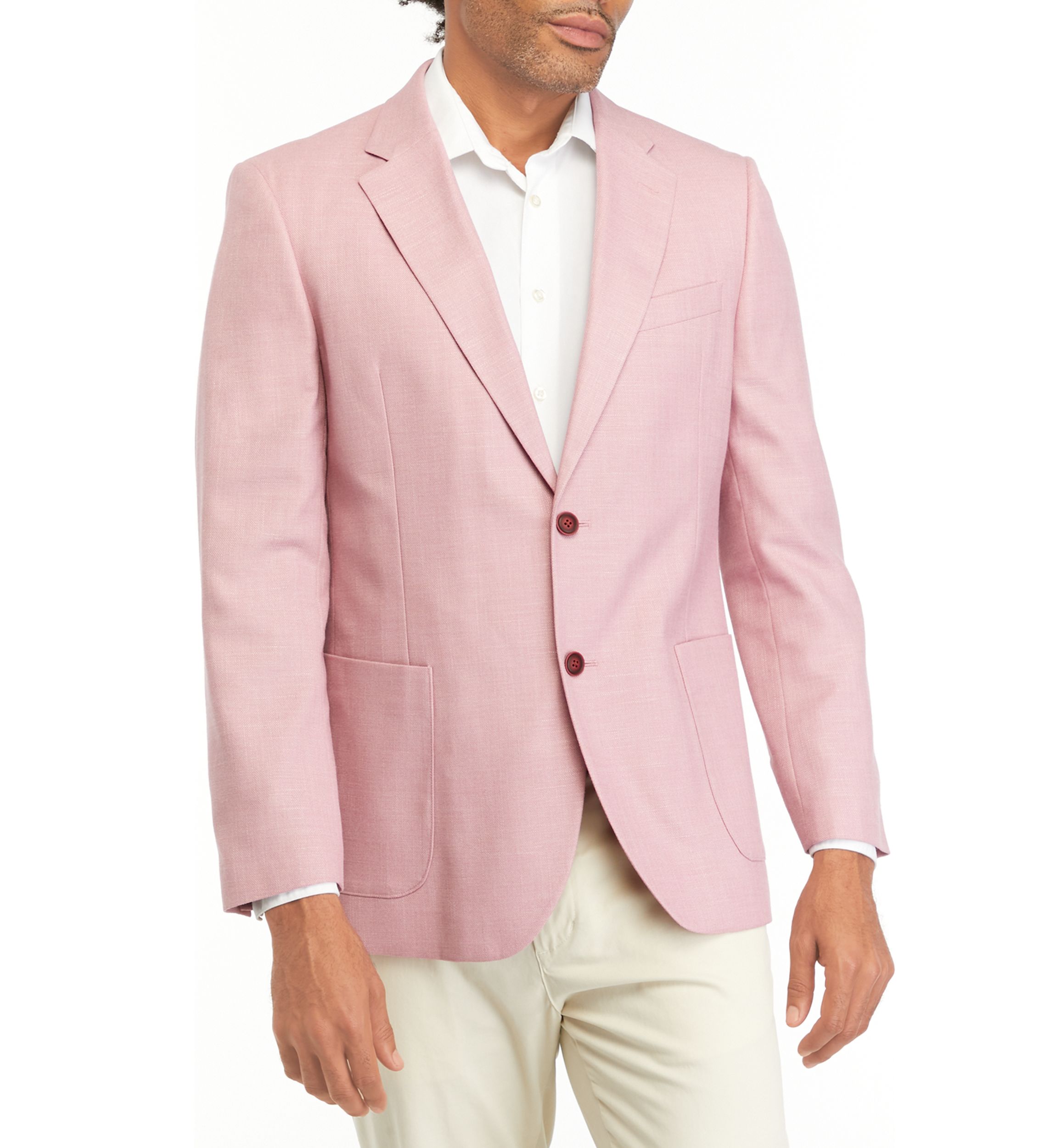 Textured Solid Sport Coat