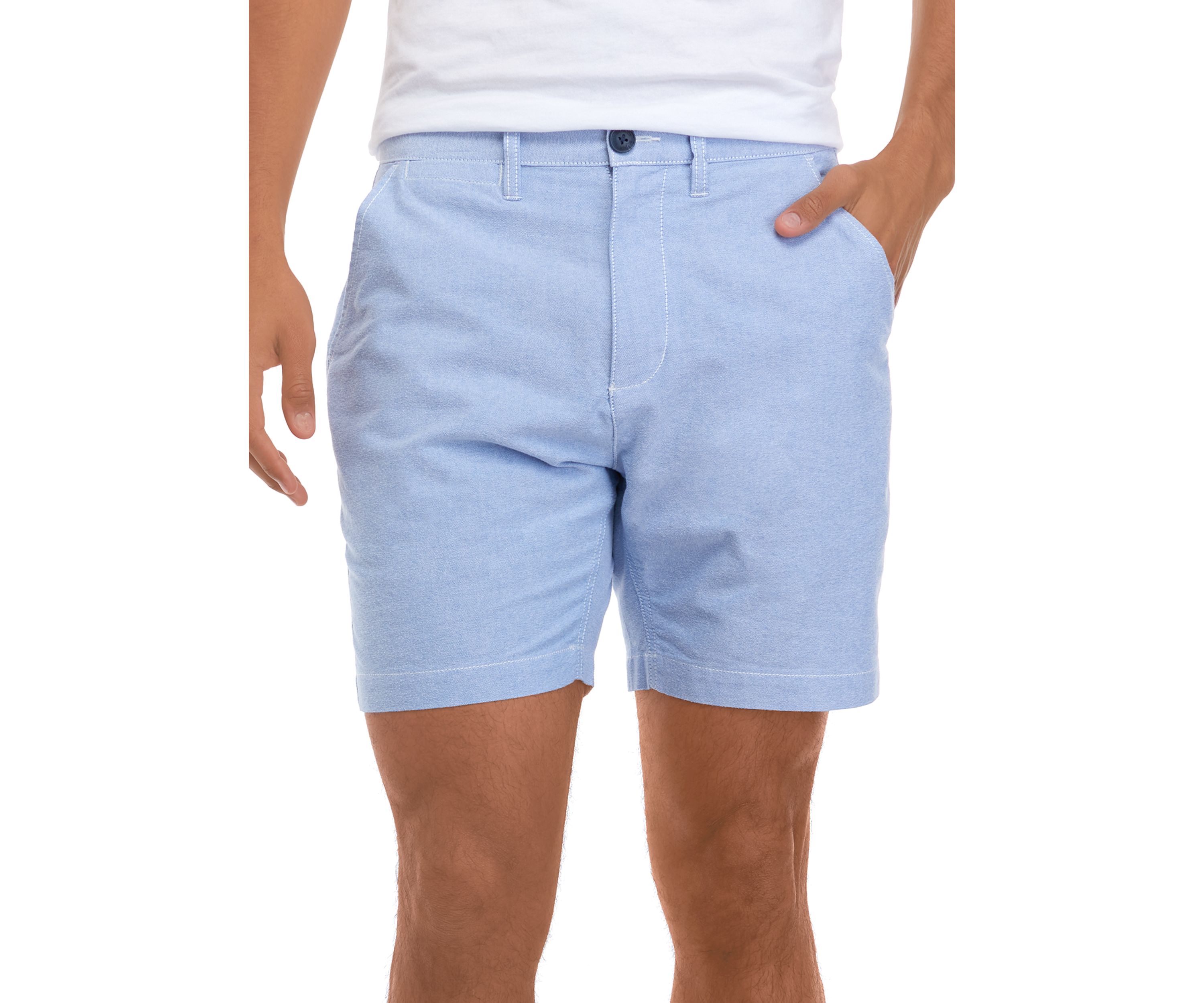 7 Inch Solid Oxford Shorts