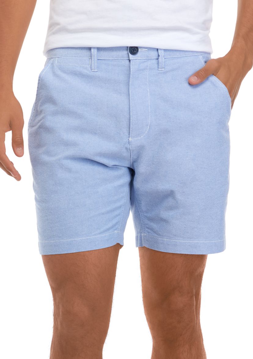 7 Inch Solid Oxford Shorts