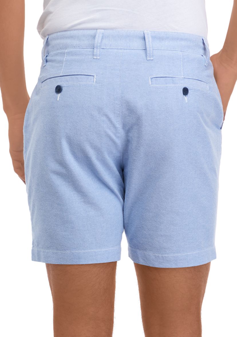 7 Inch Solid Oxford Shorts