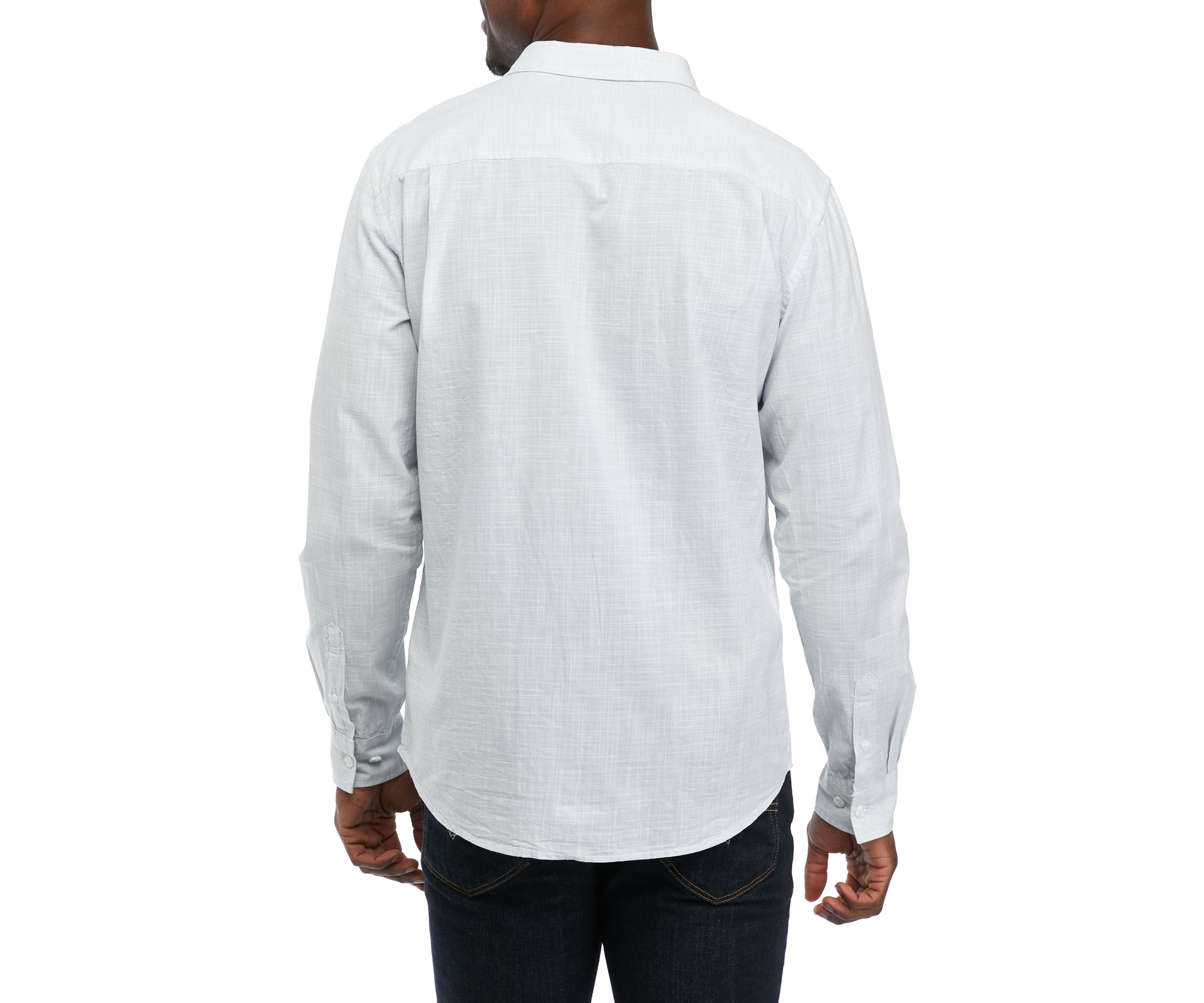 Mens Long Sleeve Woven Shirt