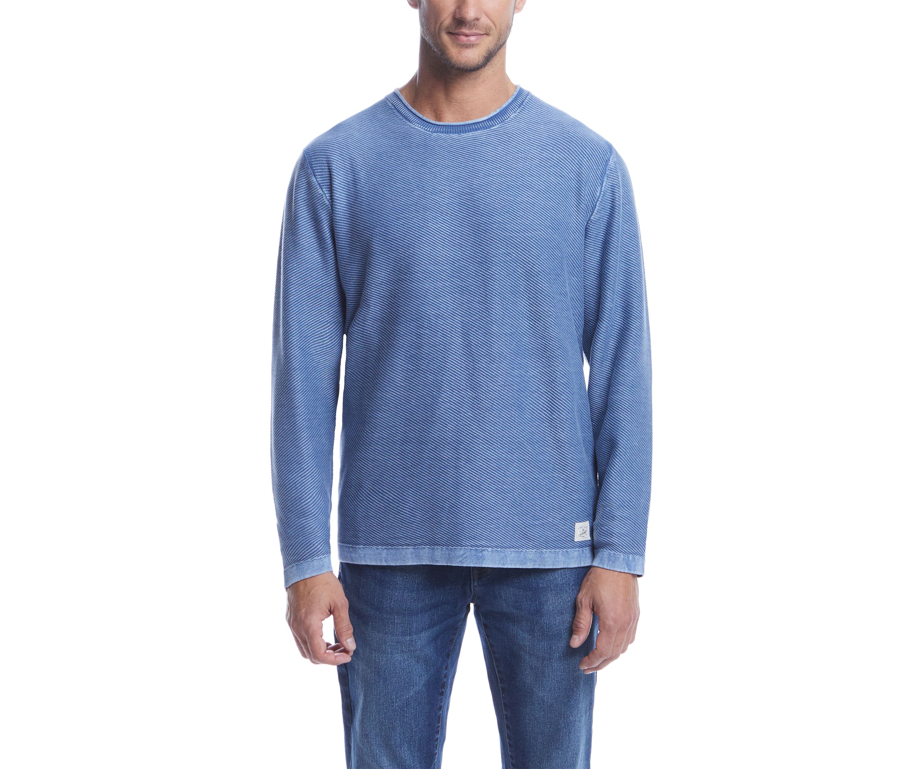 Mens Stonewash Solid Sweater
