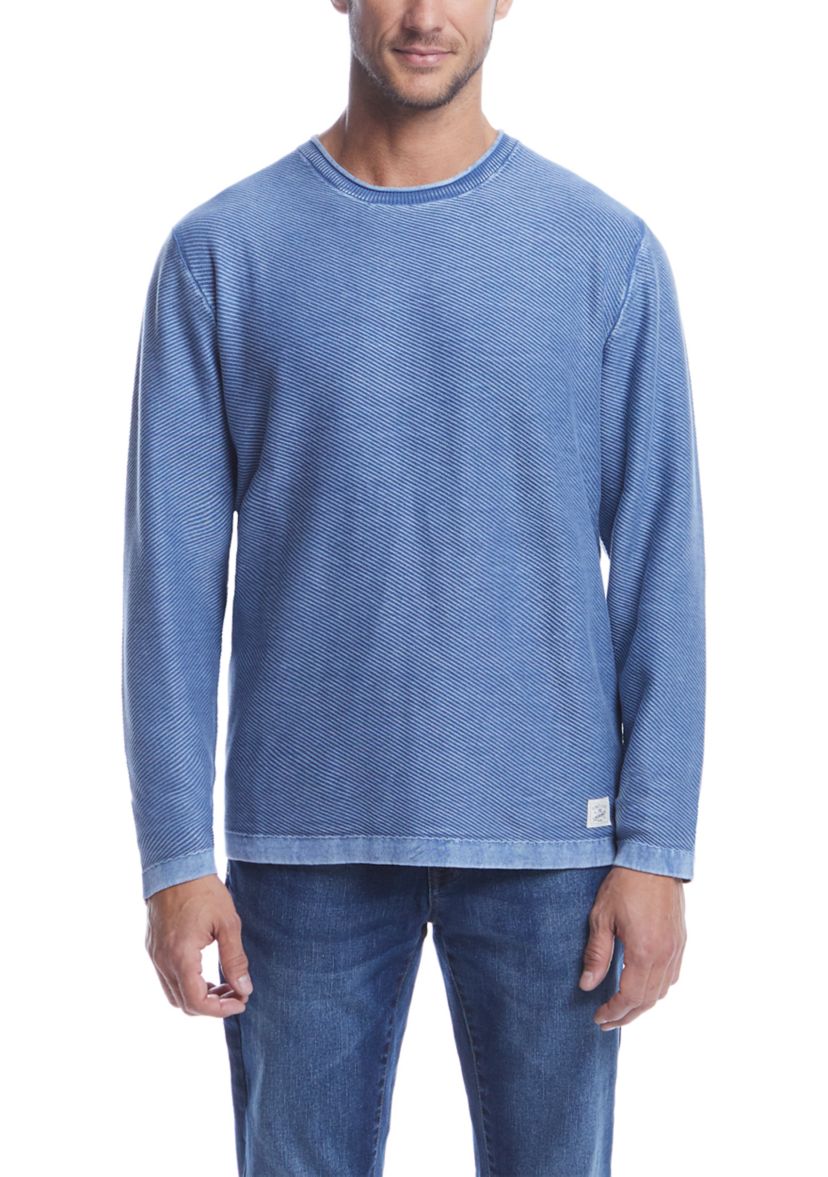Mens Stonewash Solid Sweater