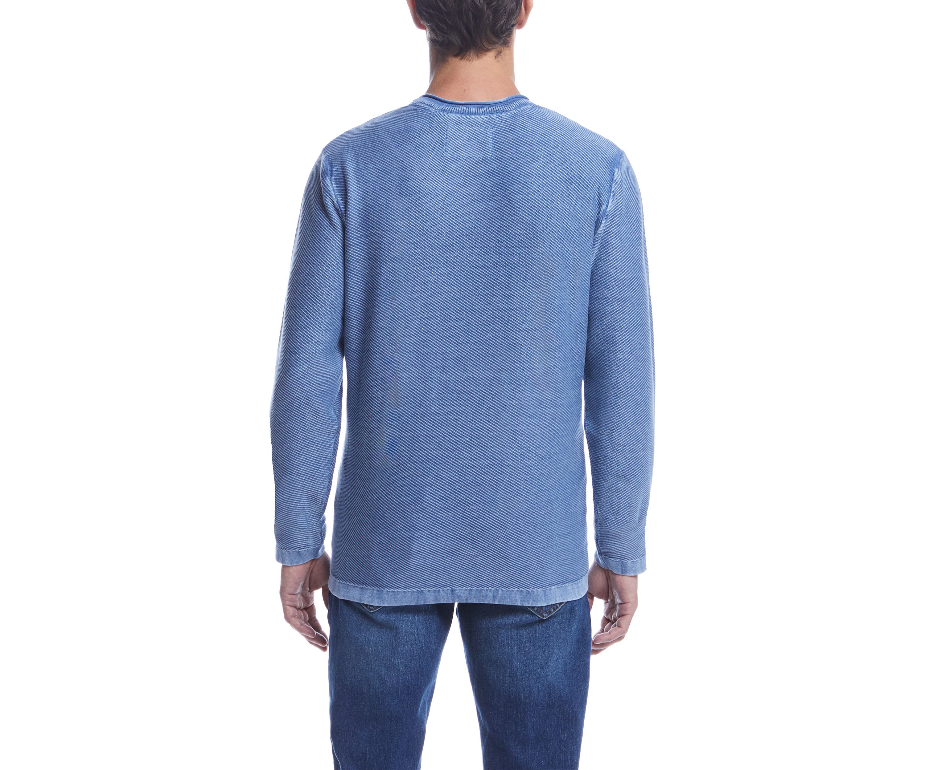 Mens Stonewash Solid Sweater