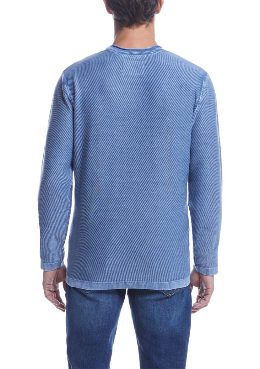 Mens Stonewash Solid Sweater