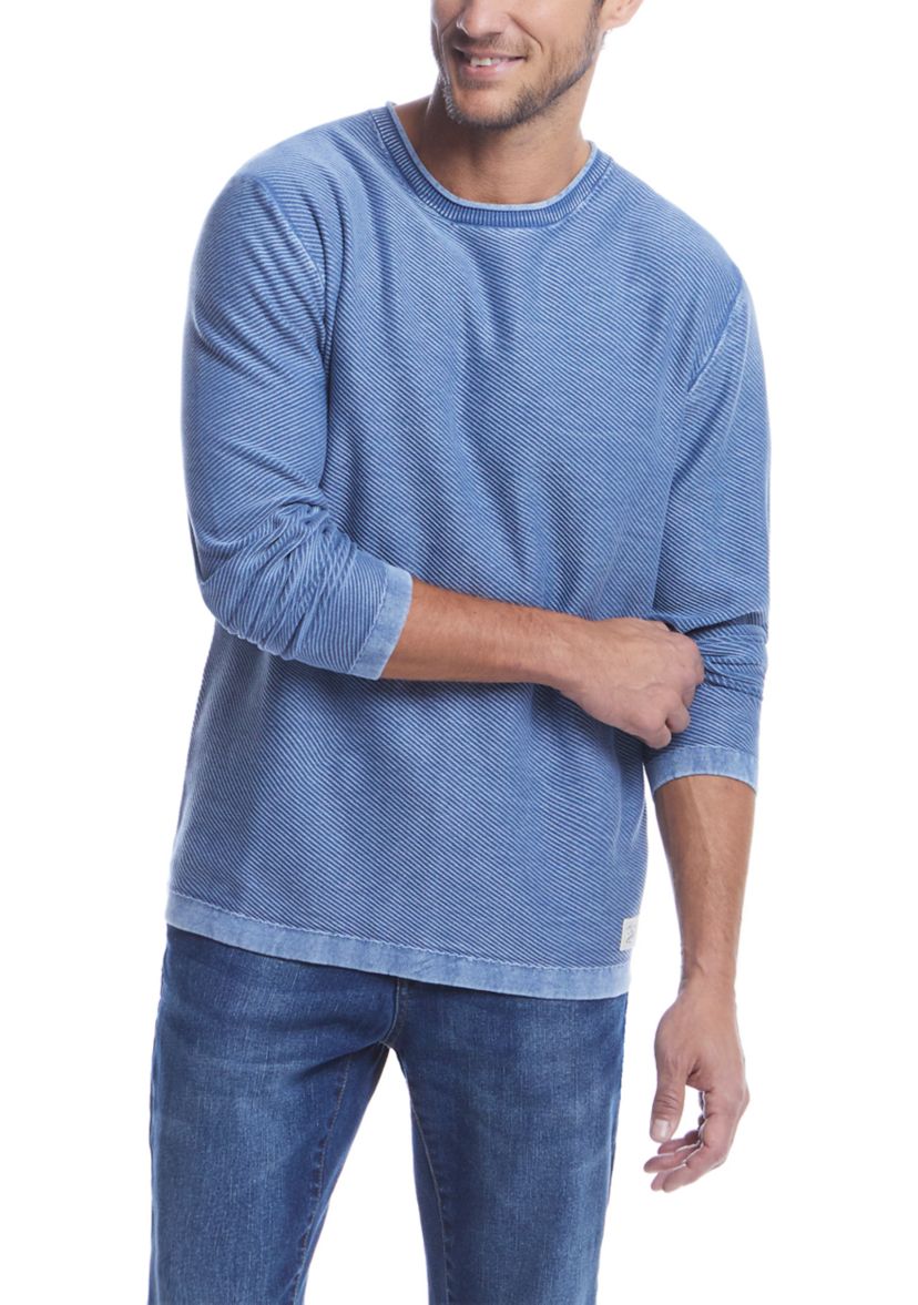 Mens Stonewash Solid Sweater