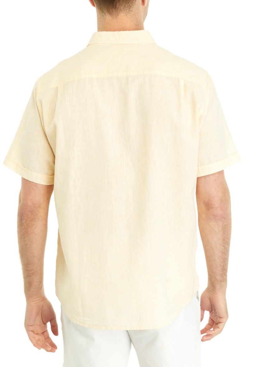 Mens Short Sleeve Button Up Shirt 