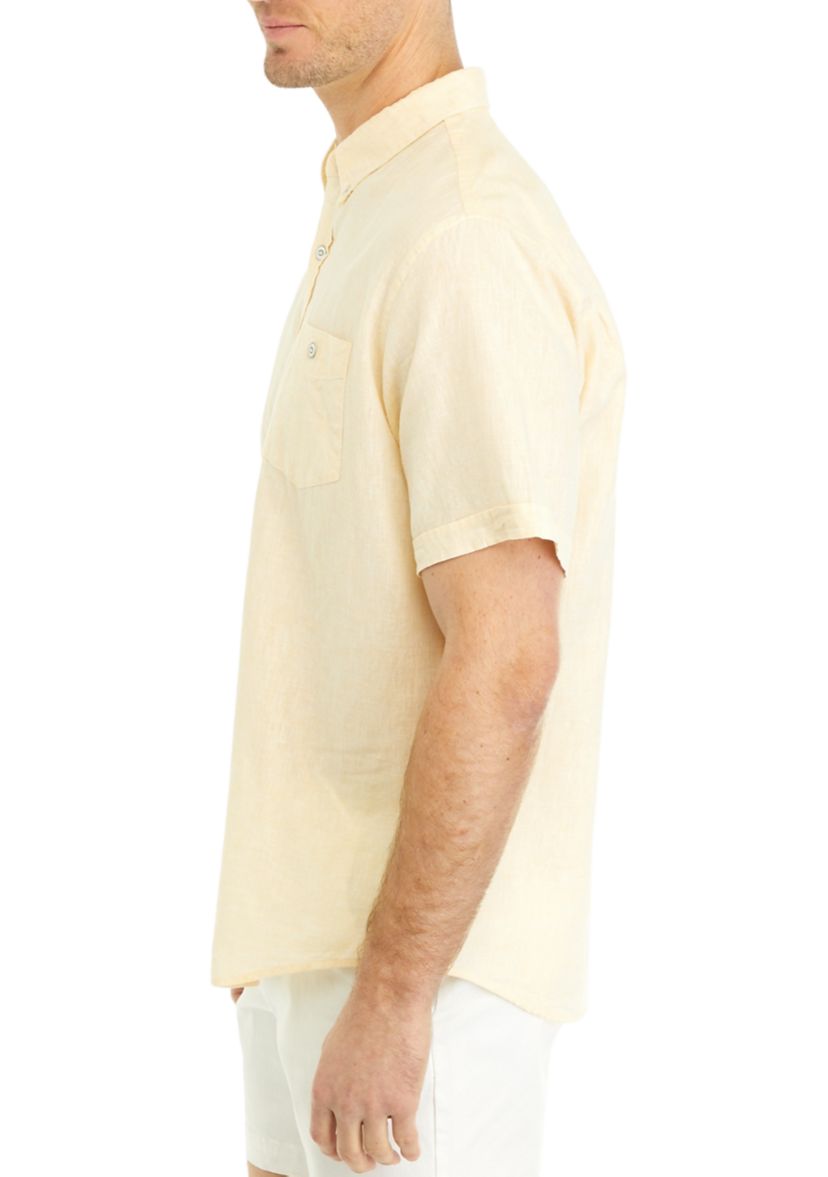 Mens Short Sleeve Button Up Shirt 