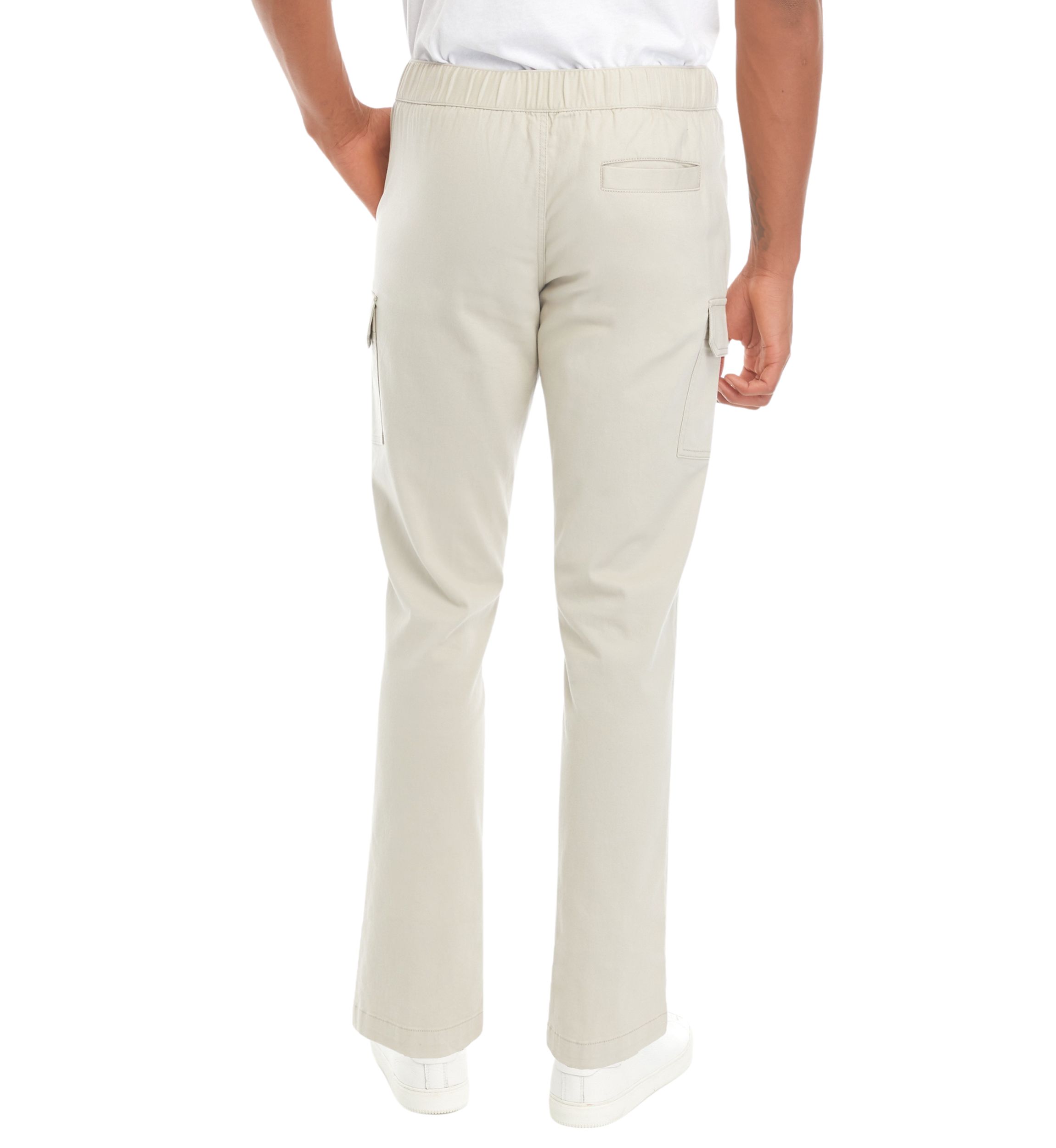 Mens Cotton Cargo Twill Pants