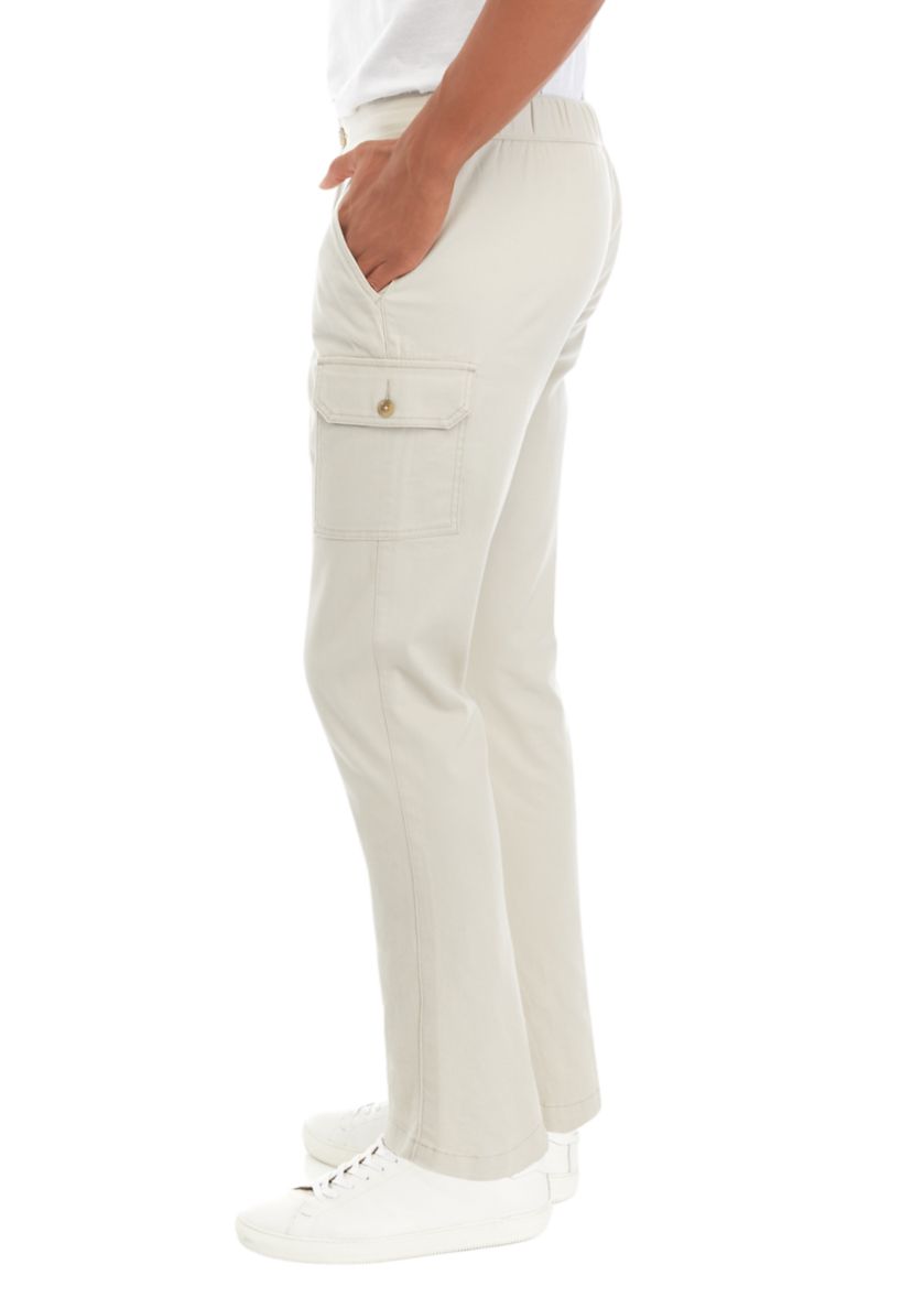 Mens Cotton Cargo Twill Pants