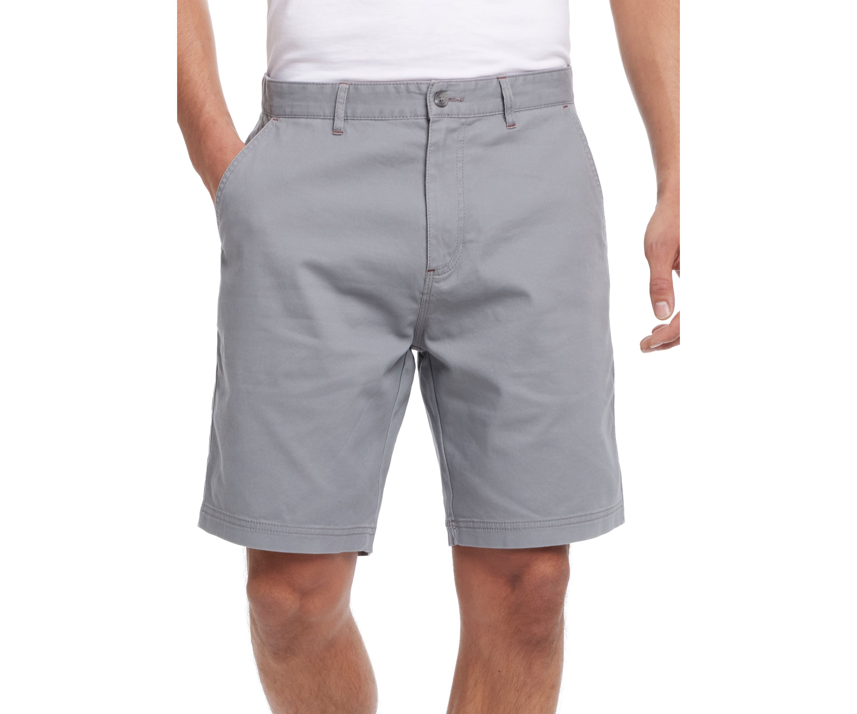 Mens 8 Cotton Twill Stretch Shorts