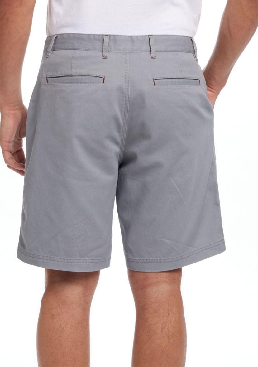 Mens 8 Cotton Twill Stretch Shorts
