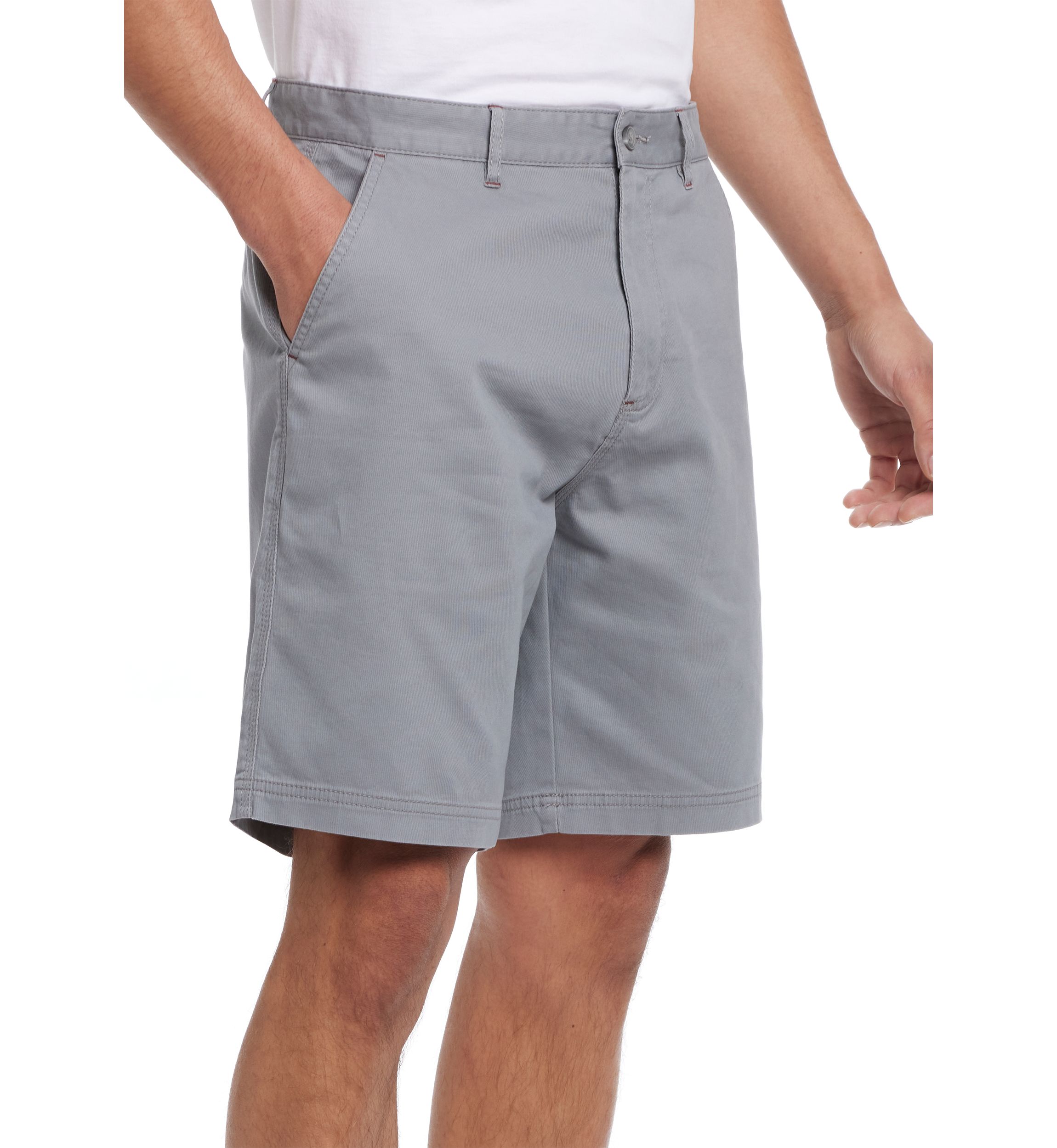 Mens 8 Cotton Twill Stretch Shorts