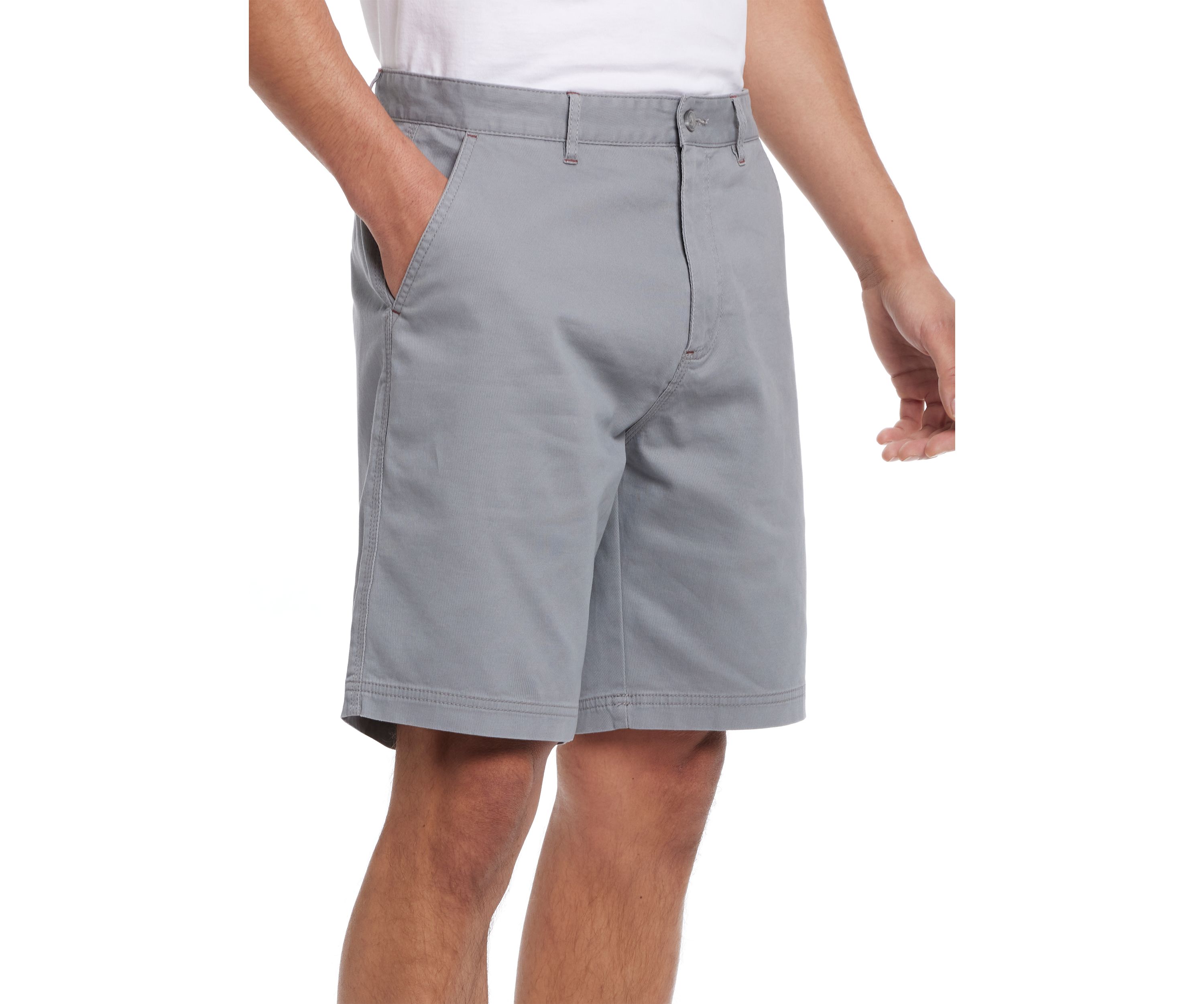 Mens 8 Cotton Twill Stretch Shorts