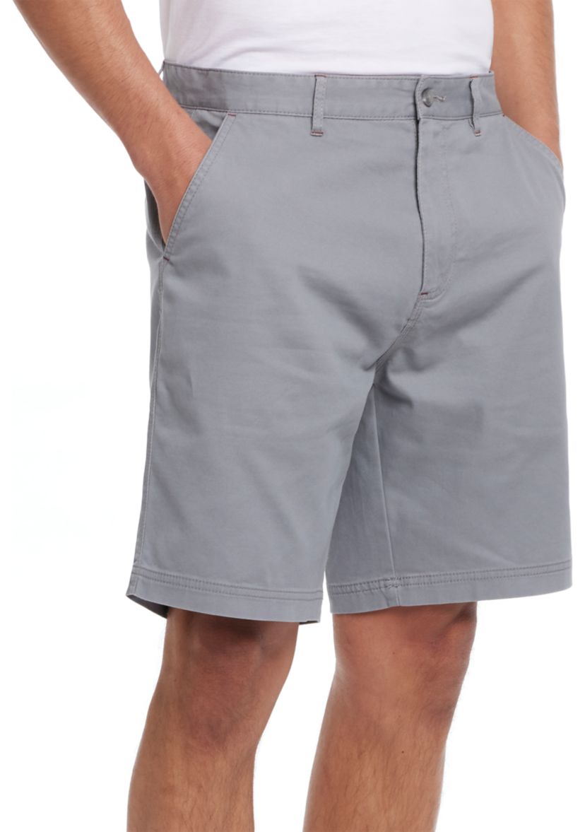 Mens 8 Cotton Twill Stretch Shorts
