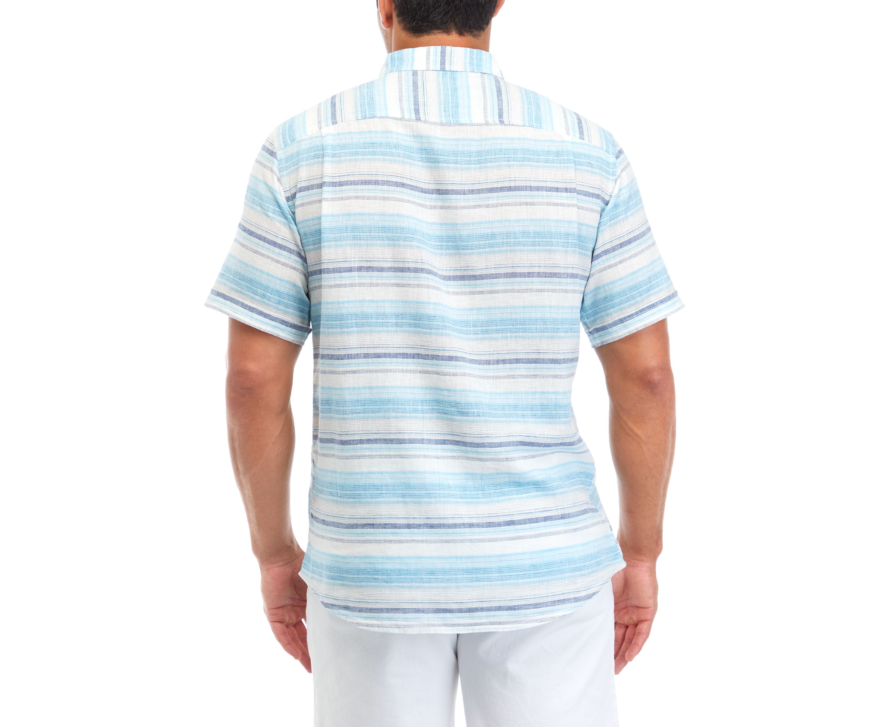 Mens Short Sleeve Striped Shirt