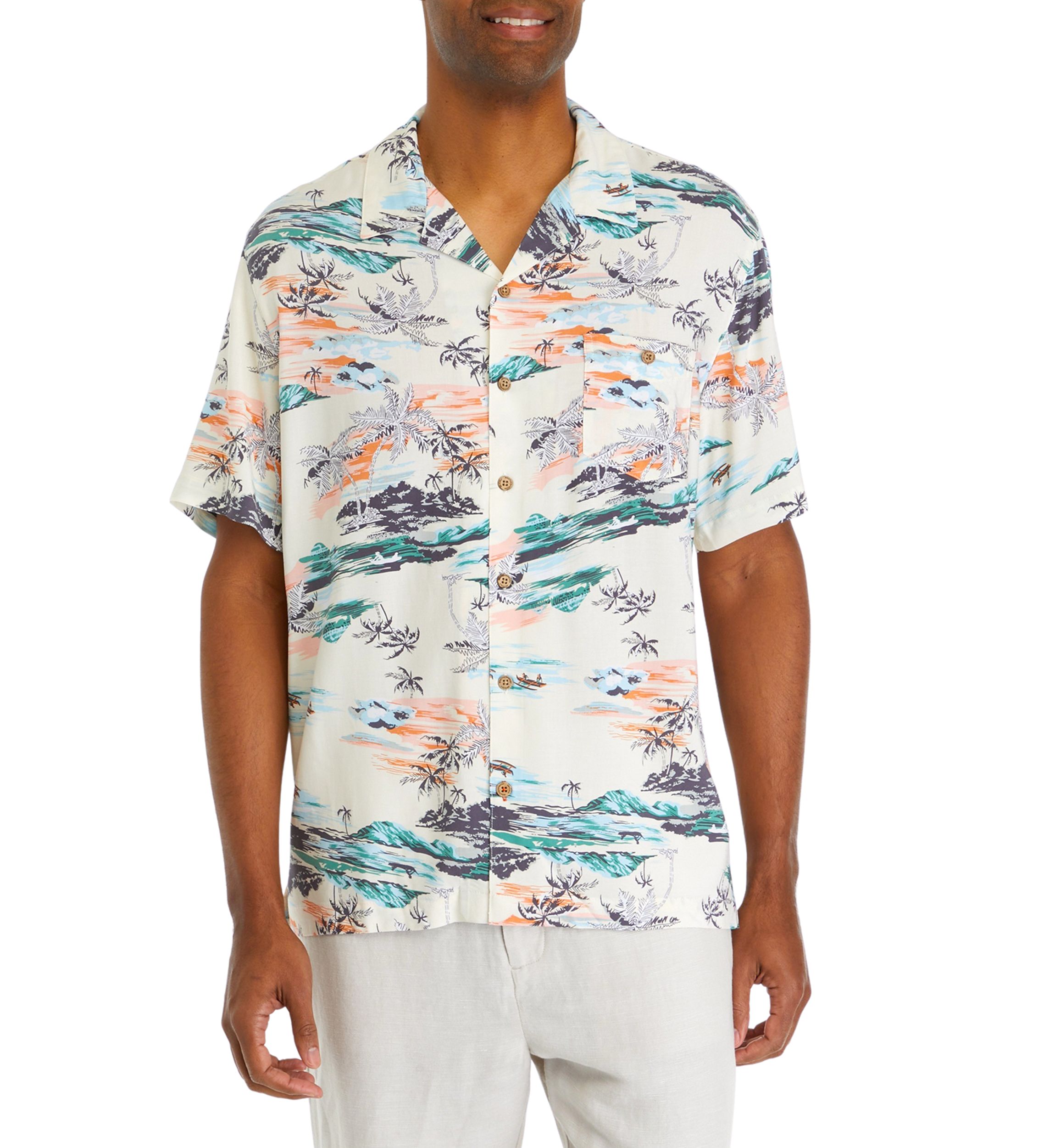 Printed Camp Shirt 