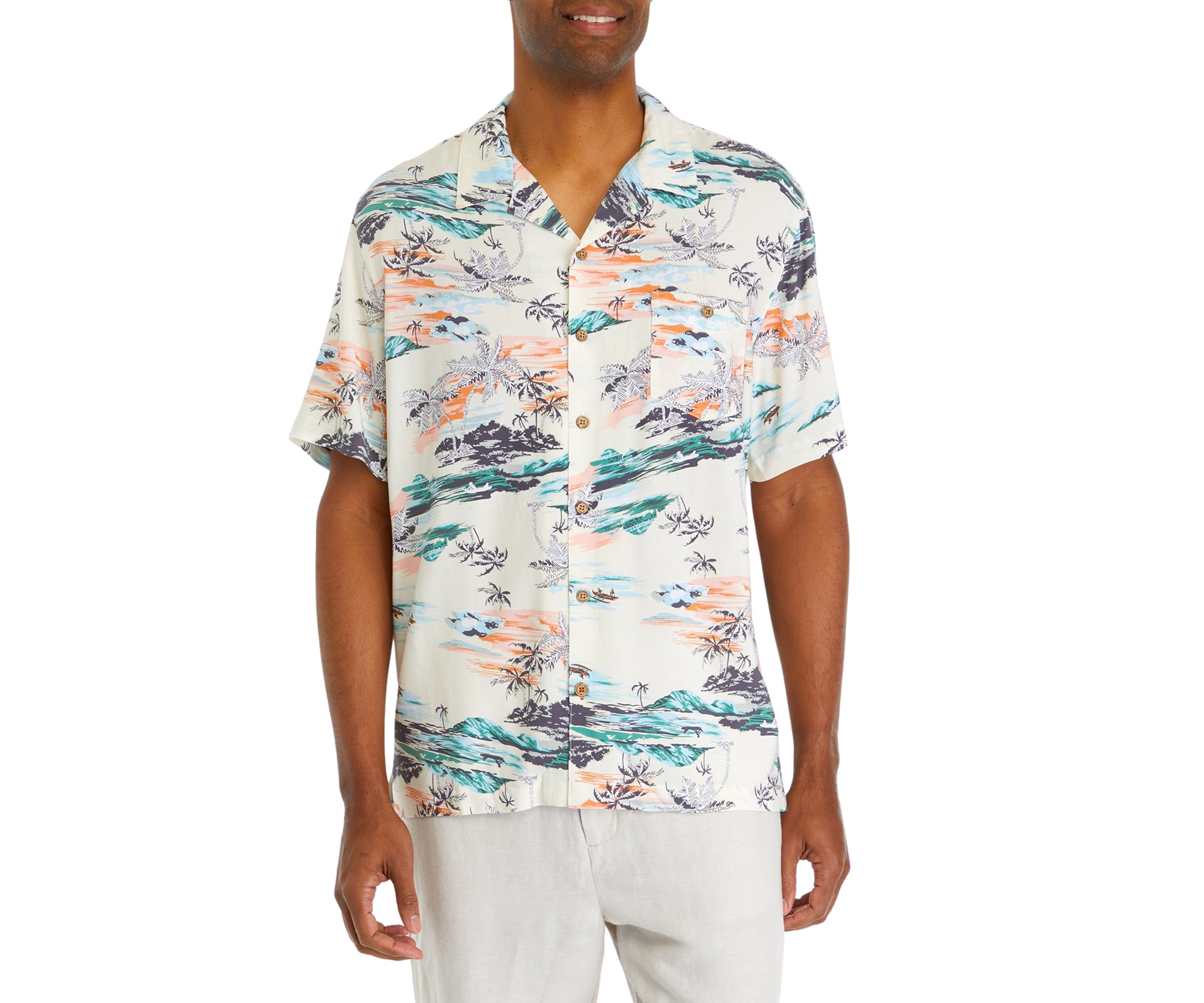 Printed Camp Shirt 