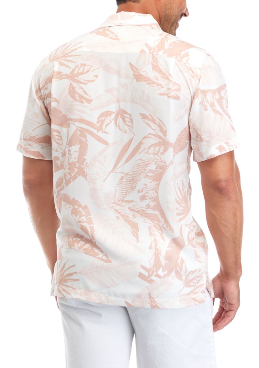 Mens Printed Camp Shirt