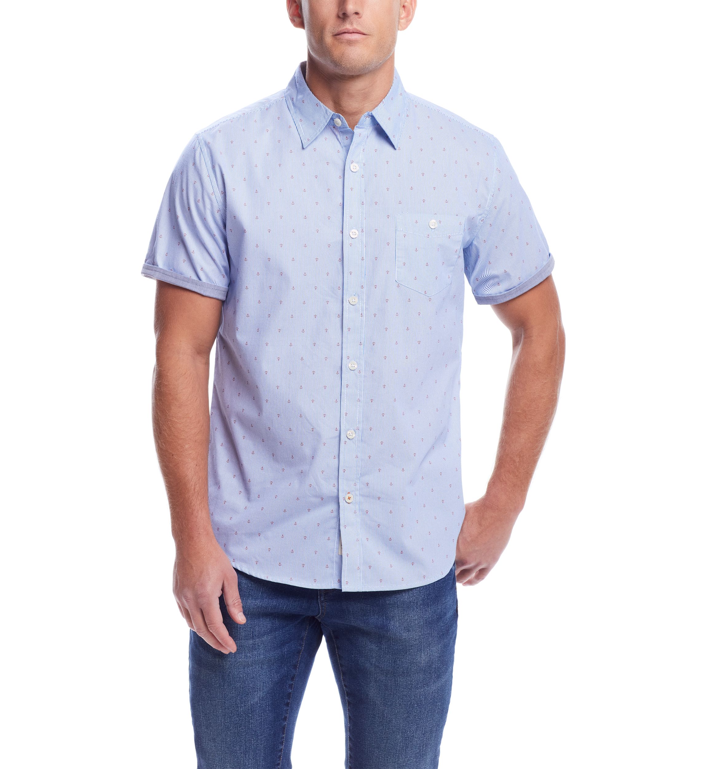 Short Sleeve Cotton Poplin Shirt