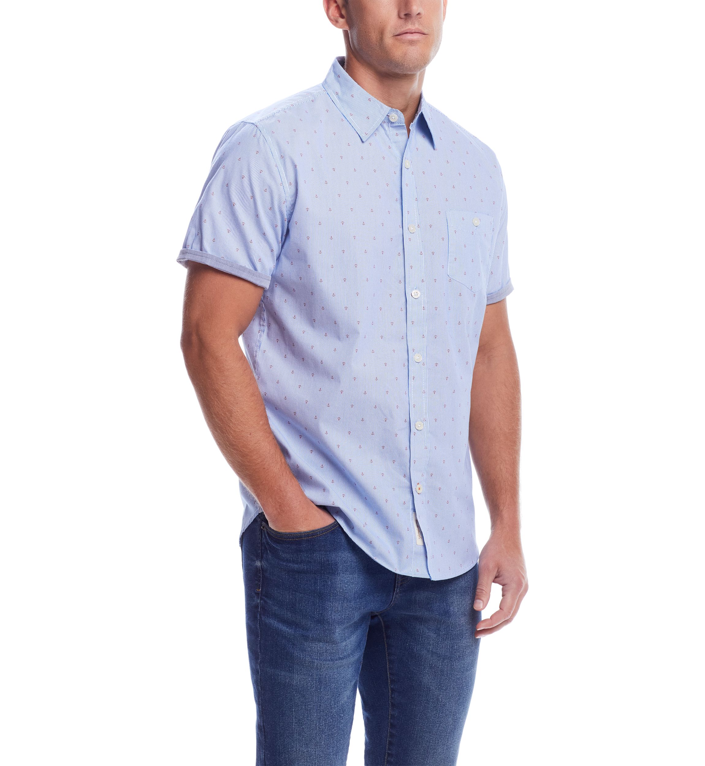 Short Sleeve Cotton Poplin Shirt