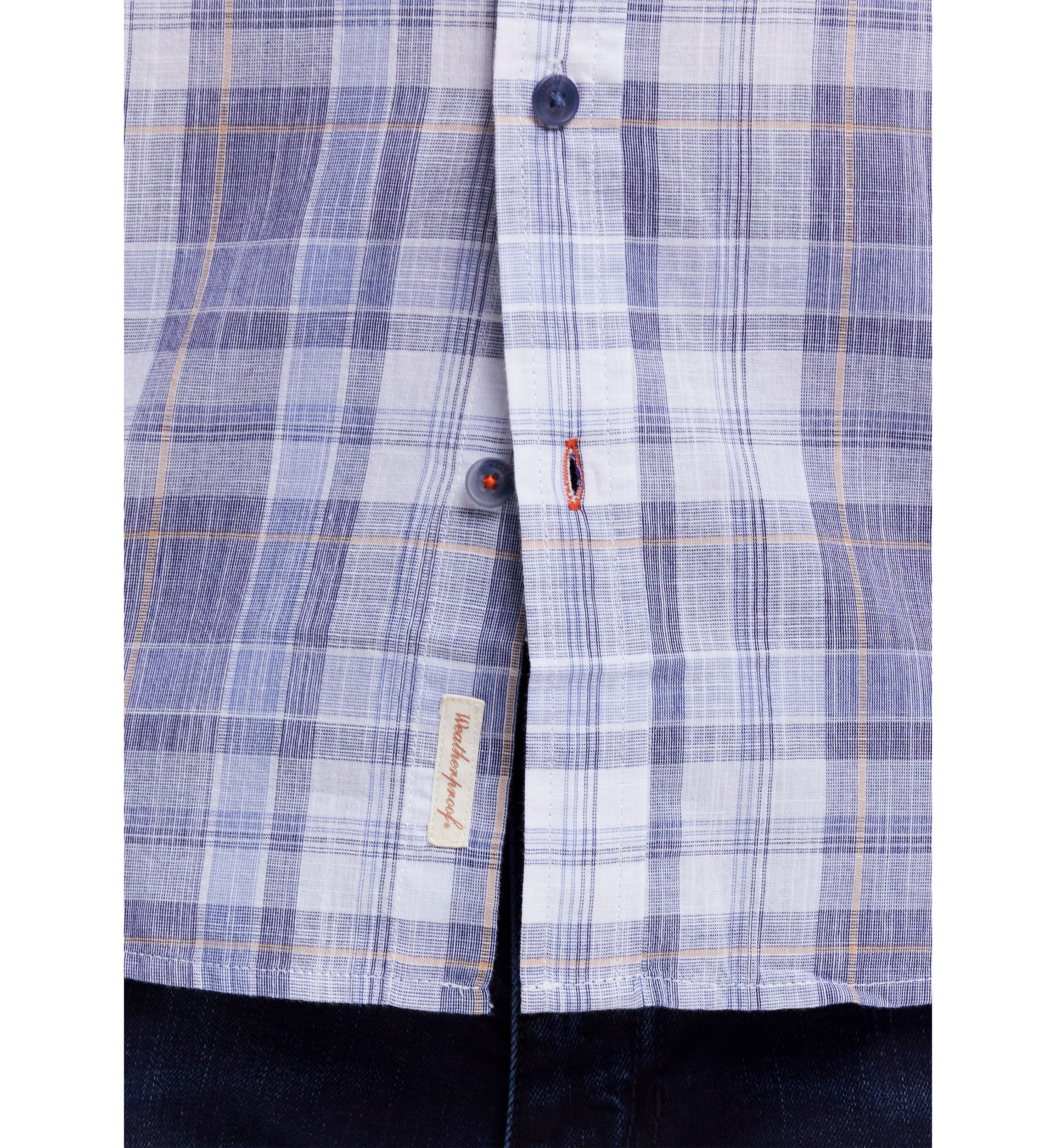 Short Sleeve End-On-End Plaid Shirt