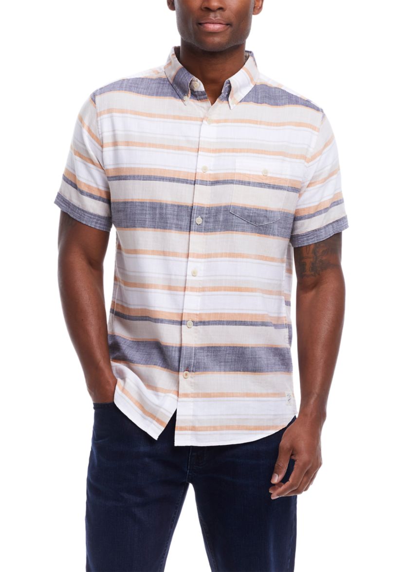 Mens Country Twill Cotton Stripe Shirt