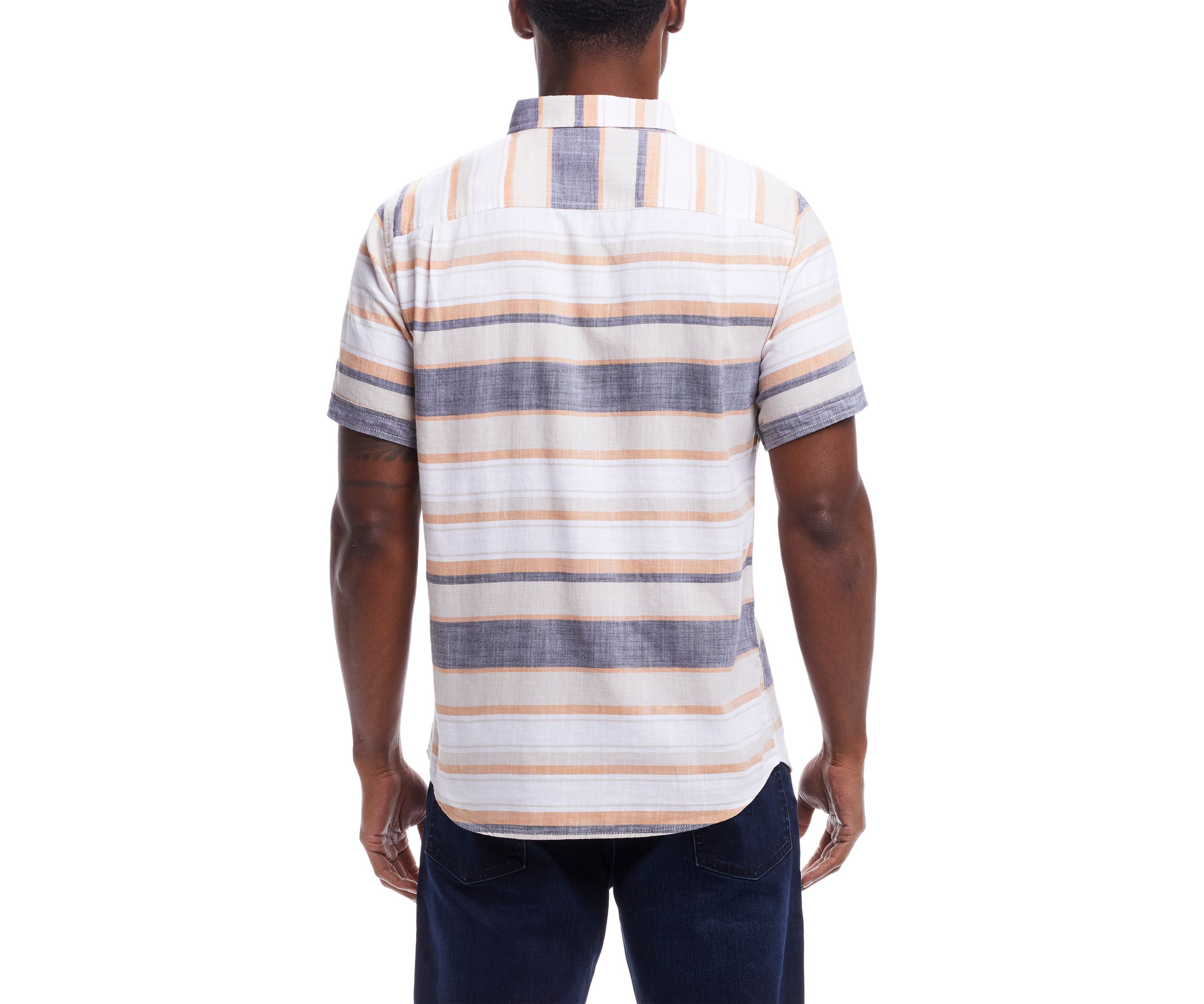 Mens Country Twill Cotton Stripe Shirt