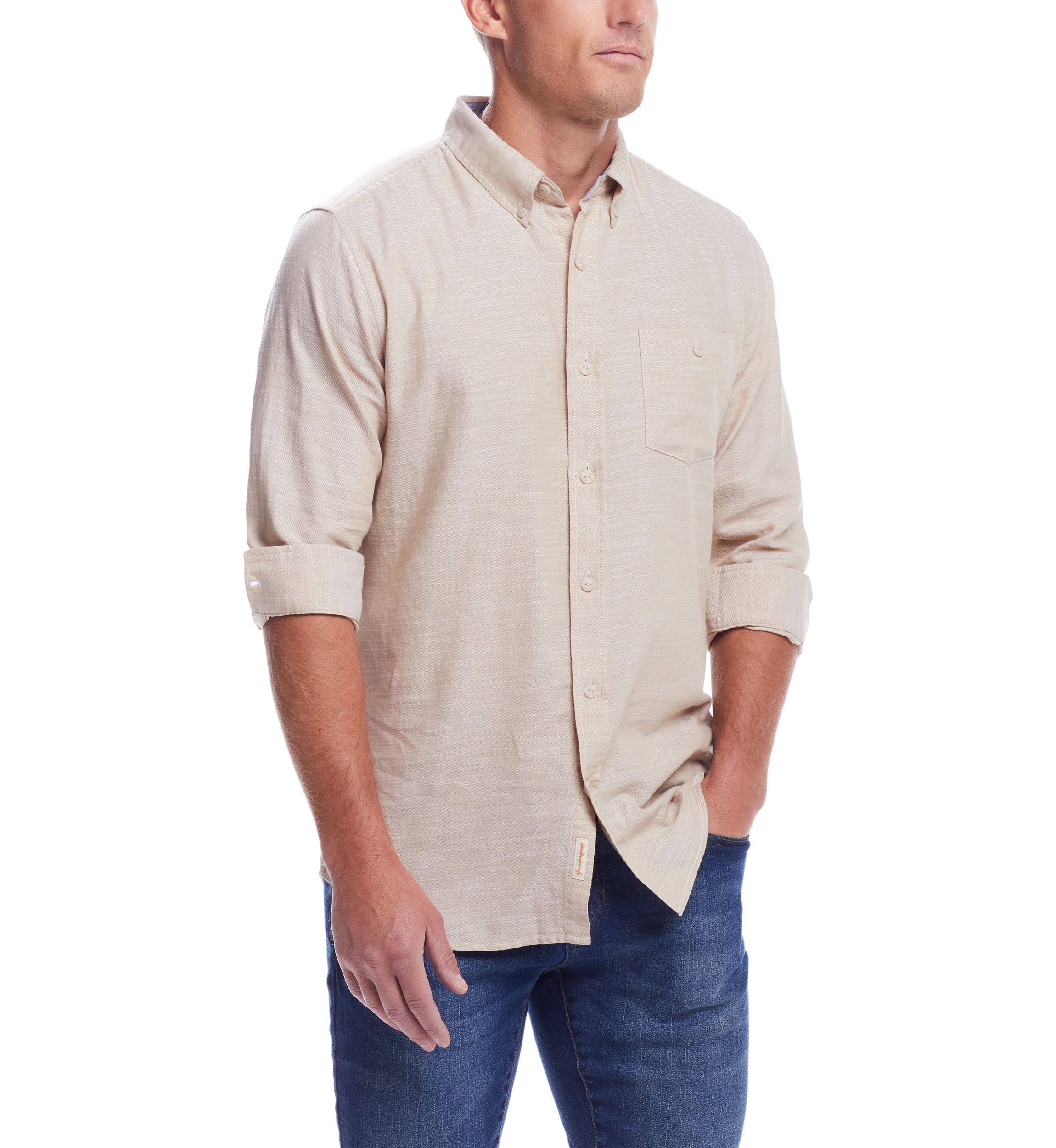 Mens Solid Country Twill Shirt 