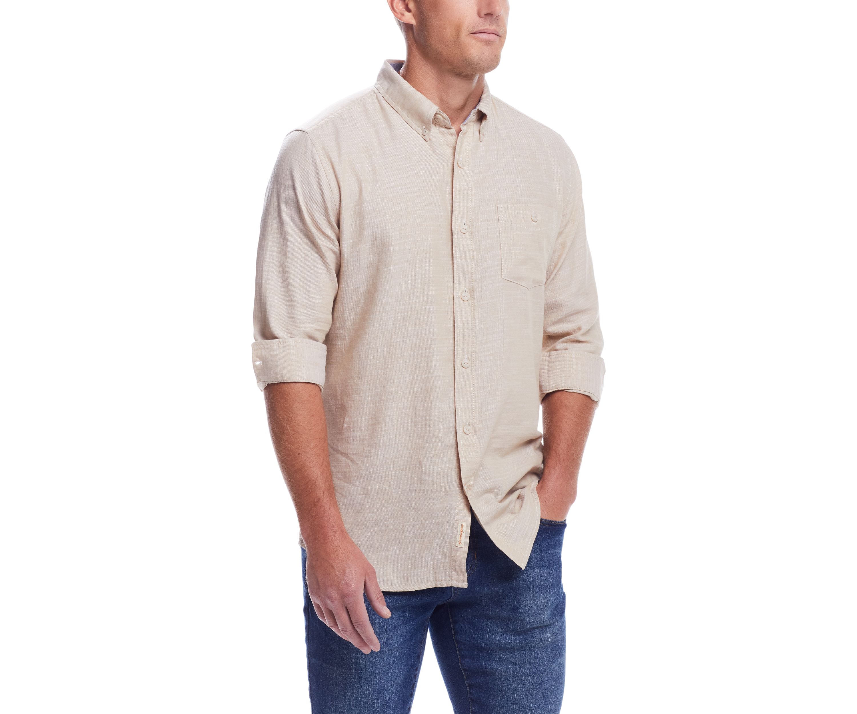 Mens Solid Country Twill Shirt 